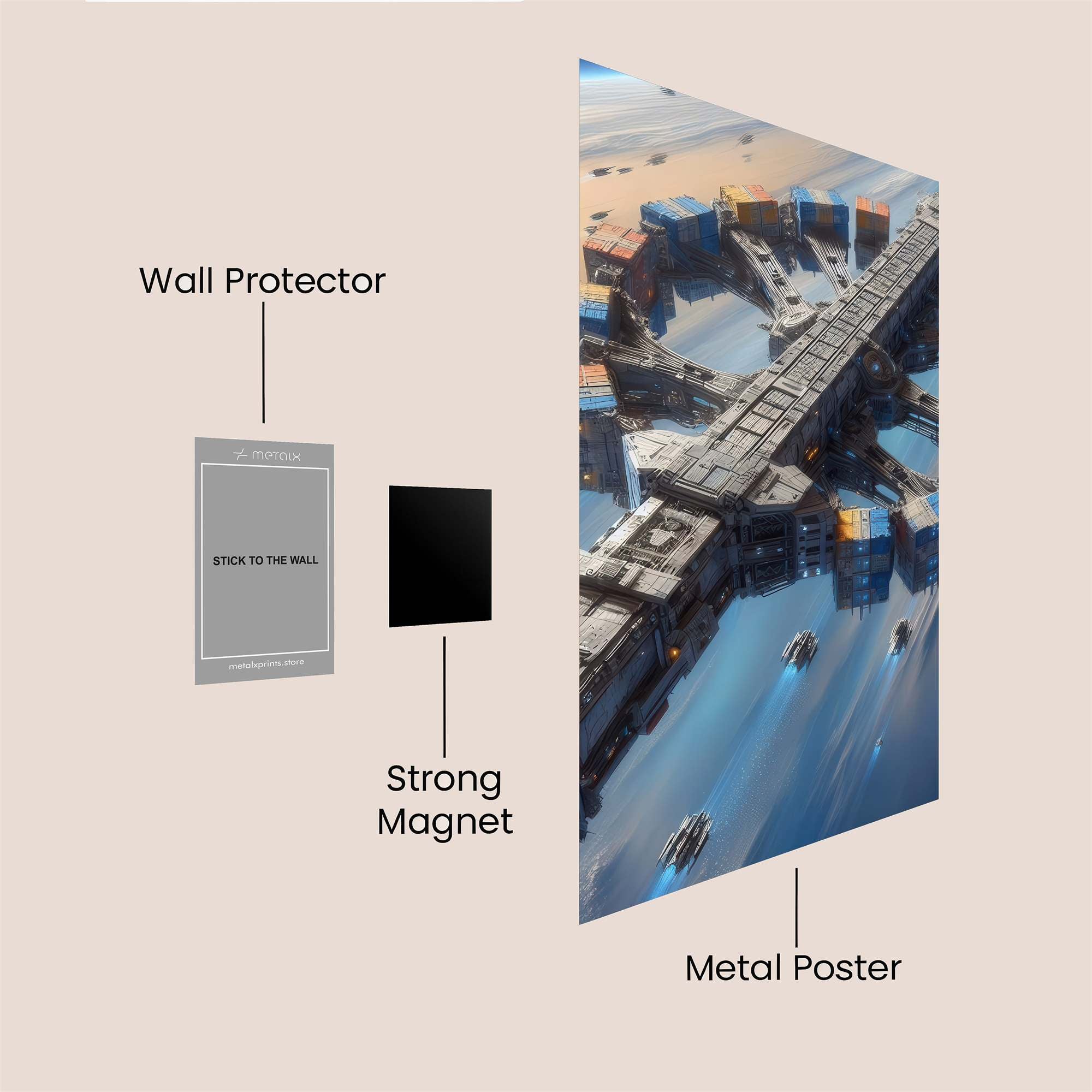 Cosmic Tranquility Safe Wall Magnetic / M