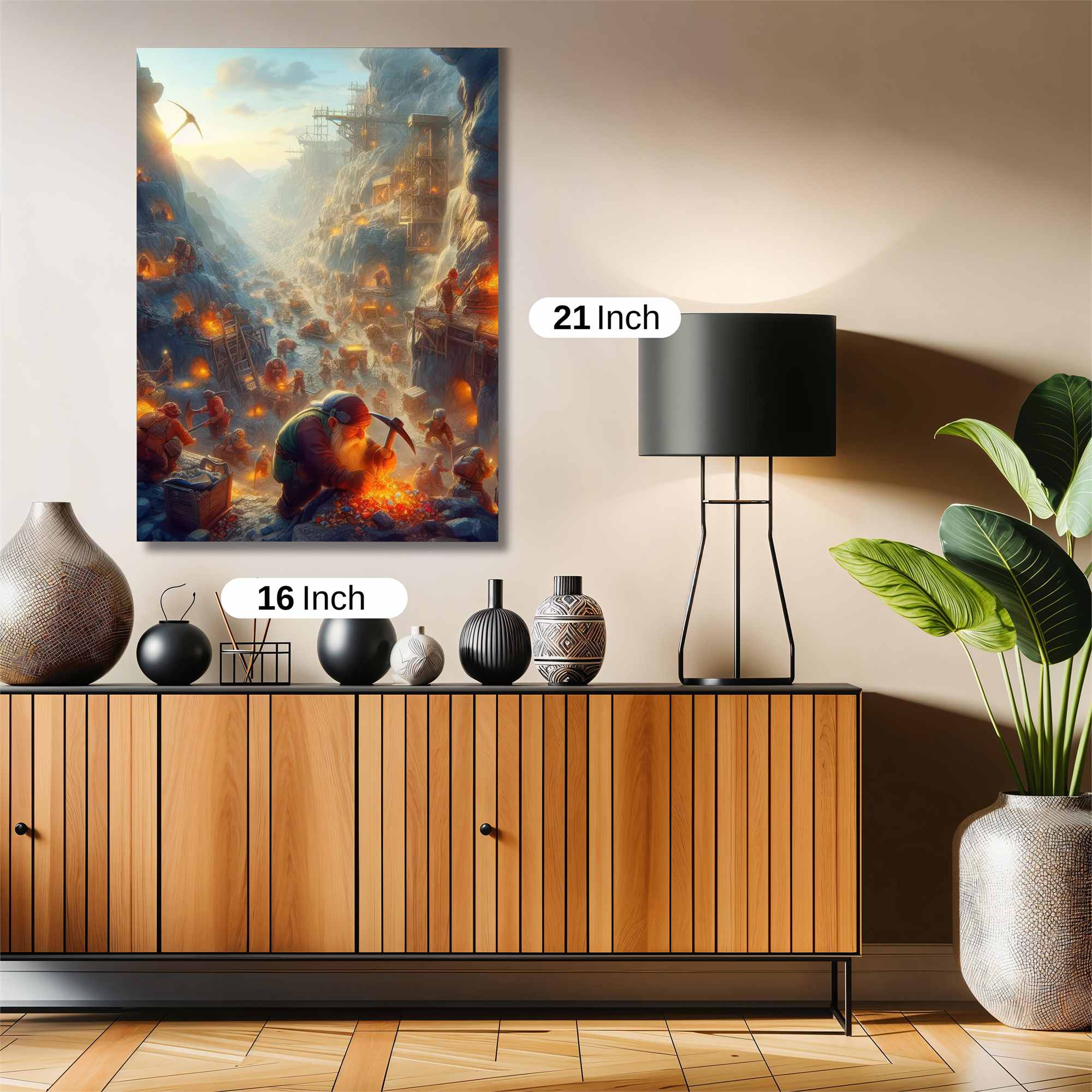 Dwarf Industriousness Safe Wall Magnetic / M