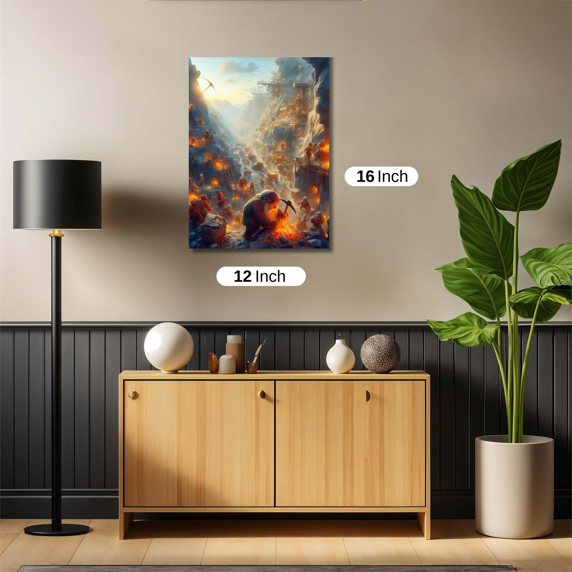 Dwarf Industriousness Safe Wall Magnetic / M