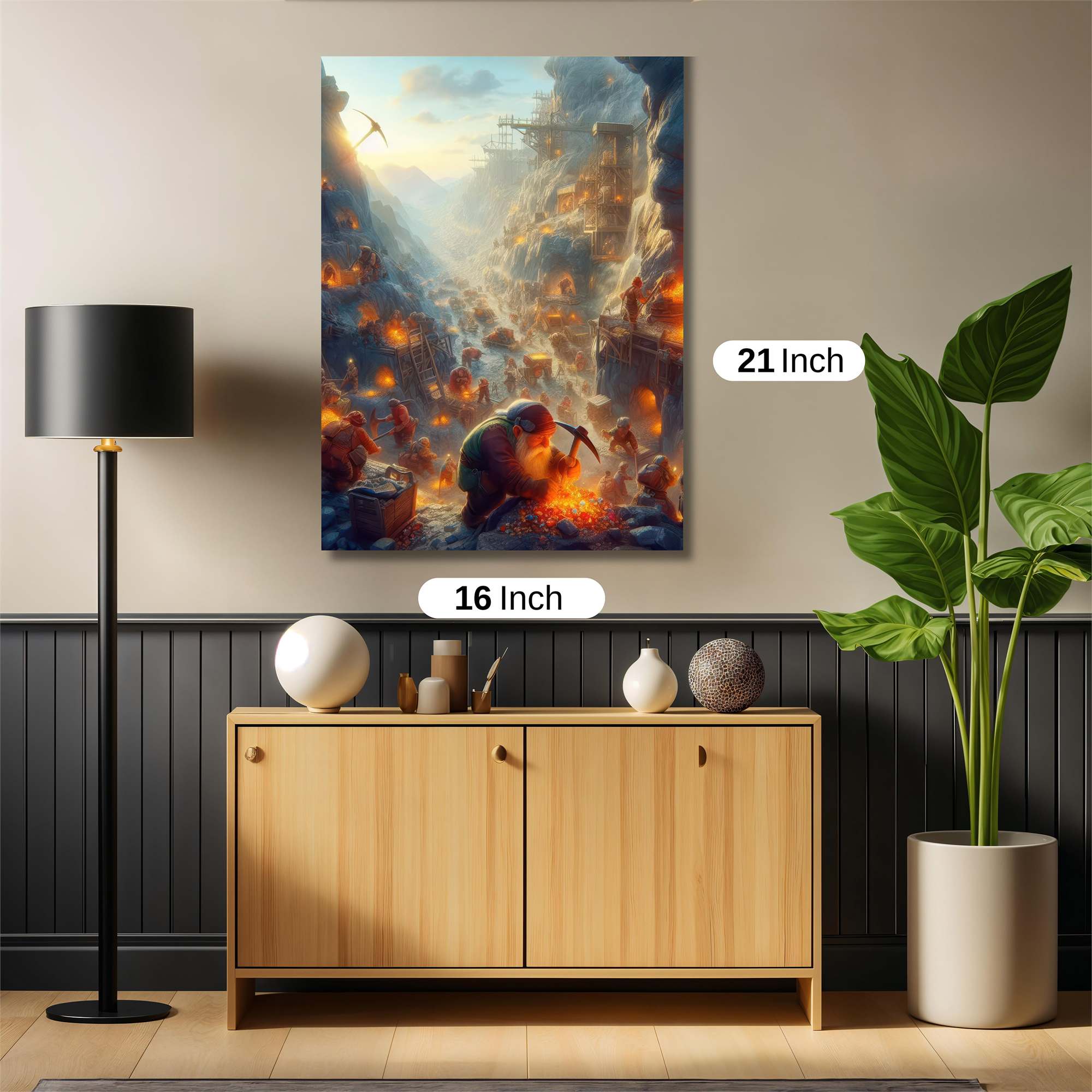 Dwarf Industriousness Safe Wall Magnetic / M