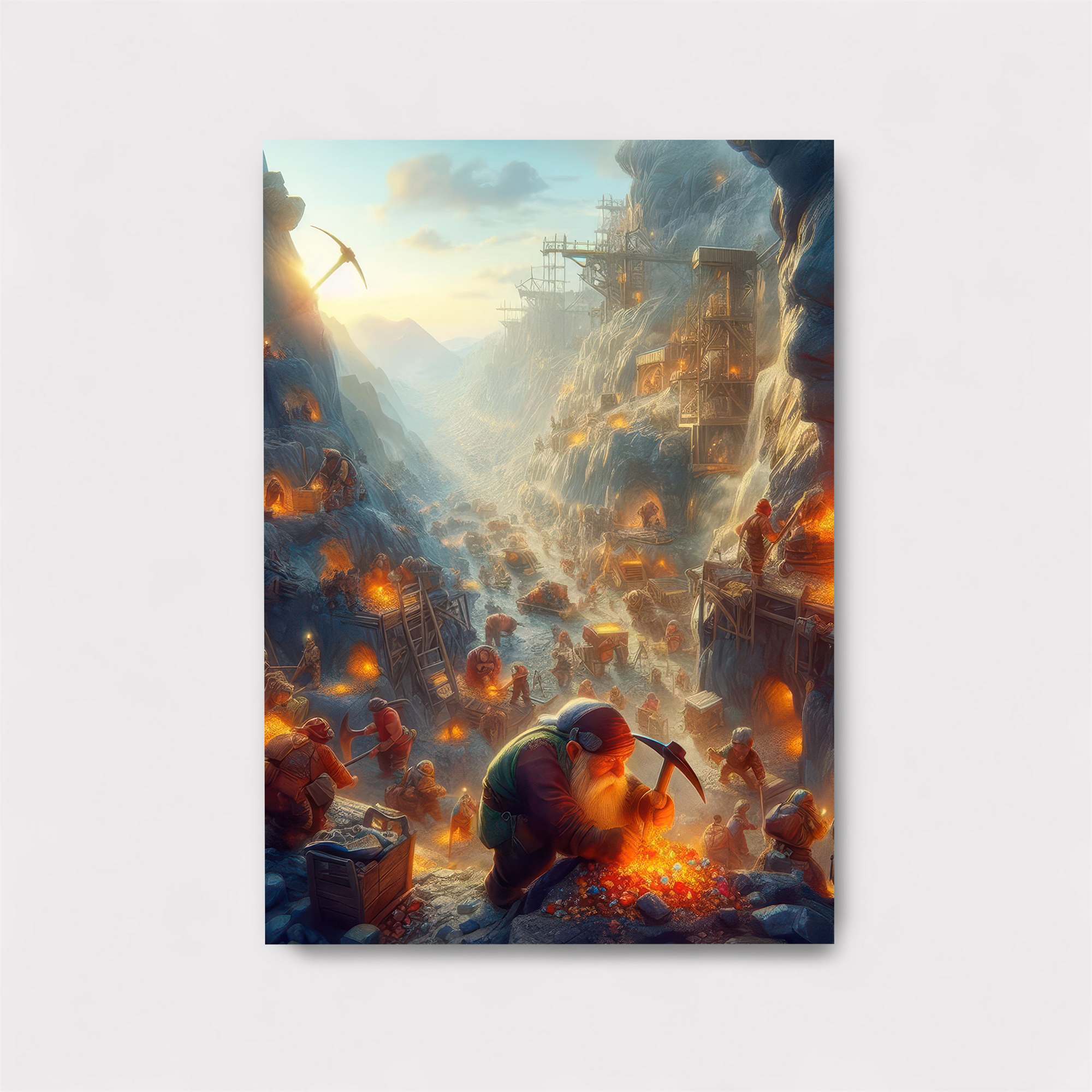 Dwarf Industriousness Safe Wall Magnetic / M