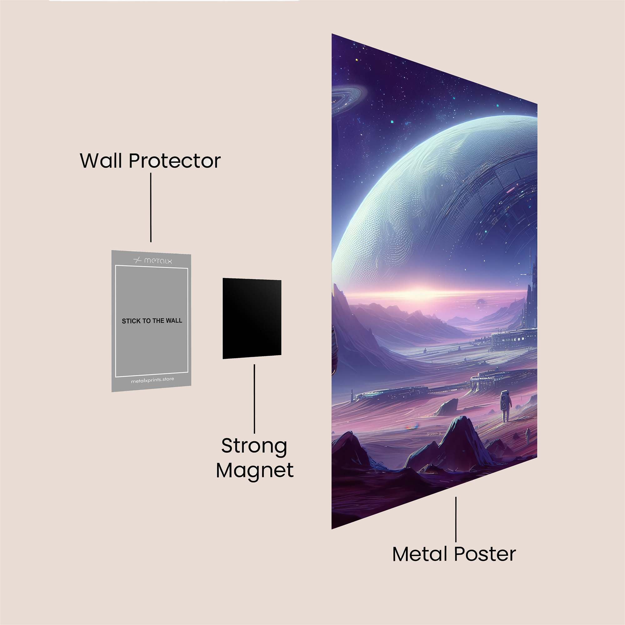 Astronaut Odyssey Safe Wall Magnetic / M