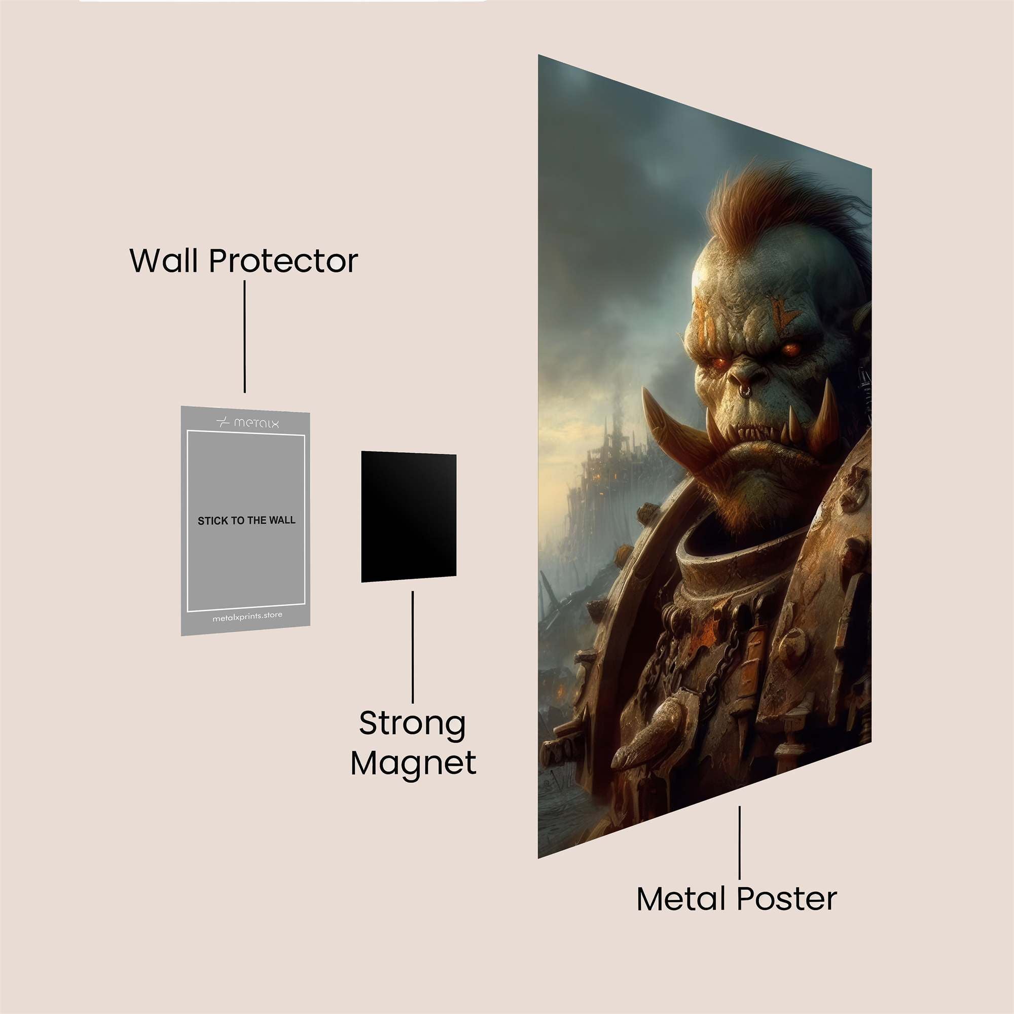 Thrall Menacing Safe Wall Magnetic / M