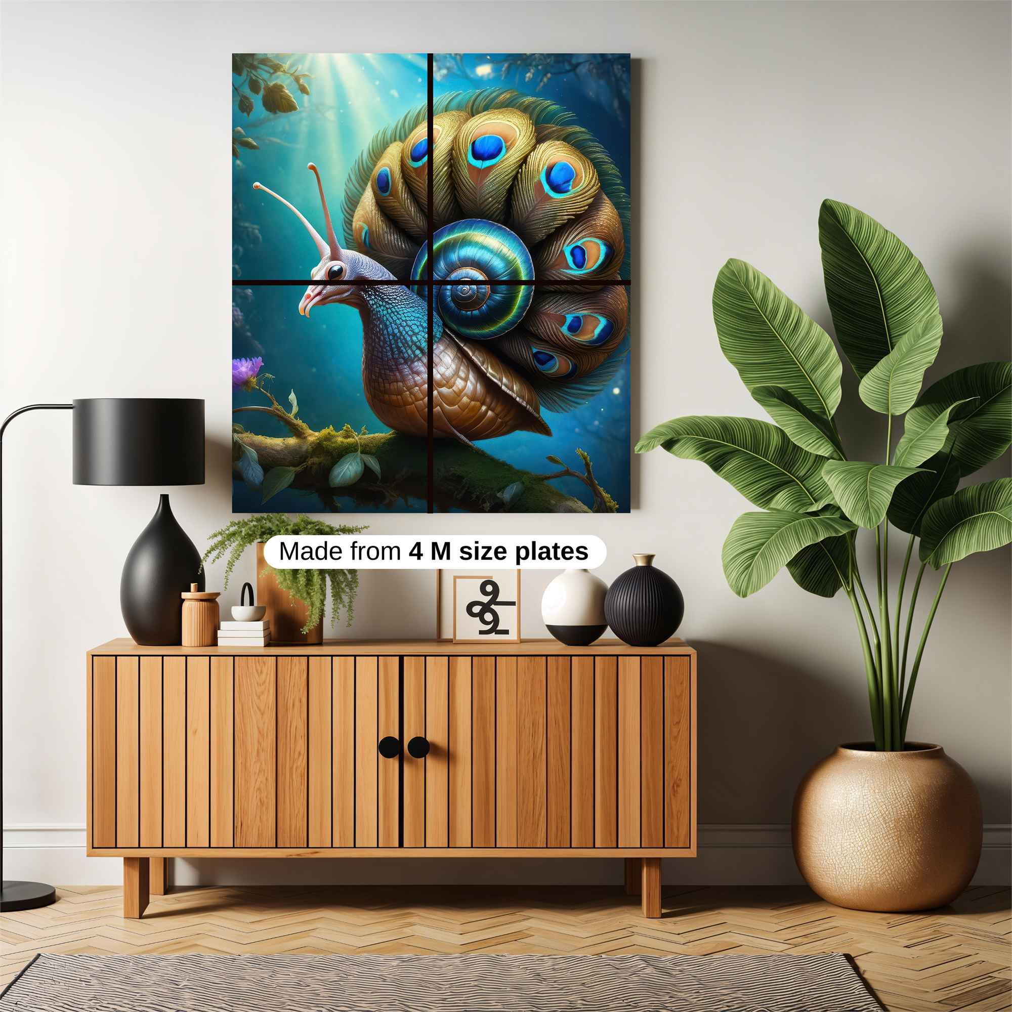 Peacock Snail Safe Wall Magnetic / M