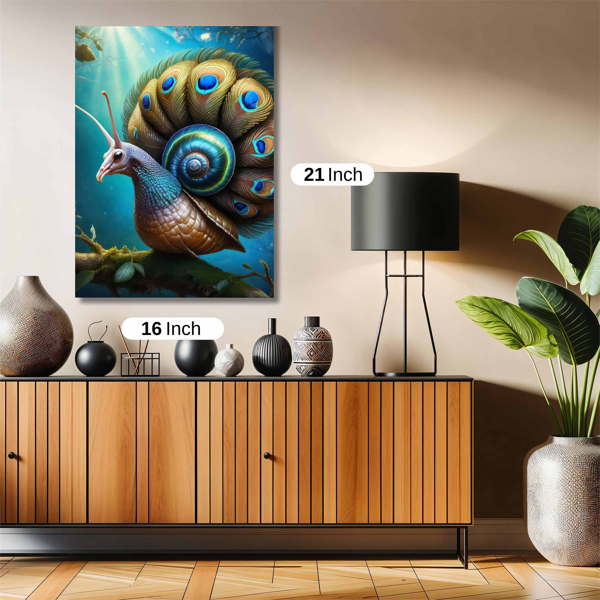 Peacock Snail Safe Wall Magnetic / M