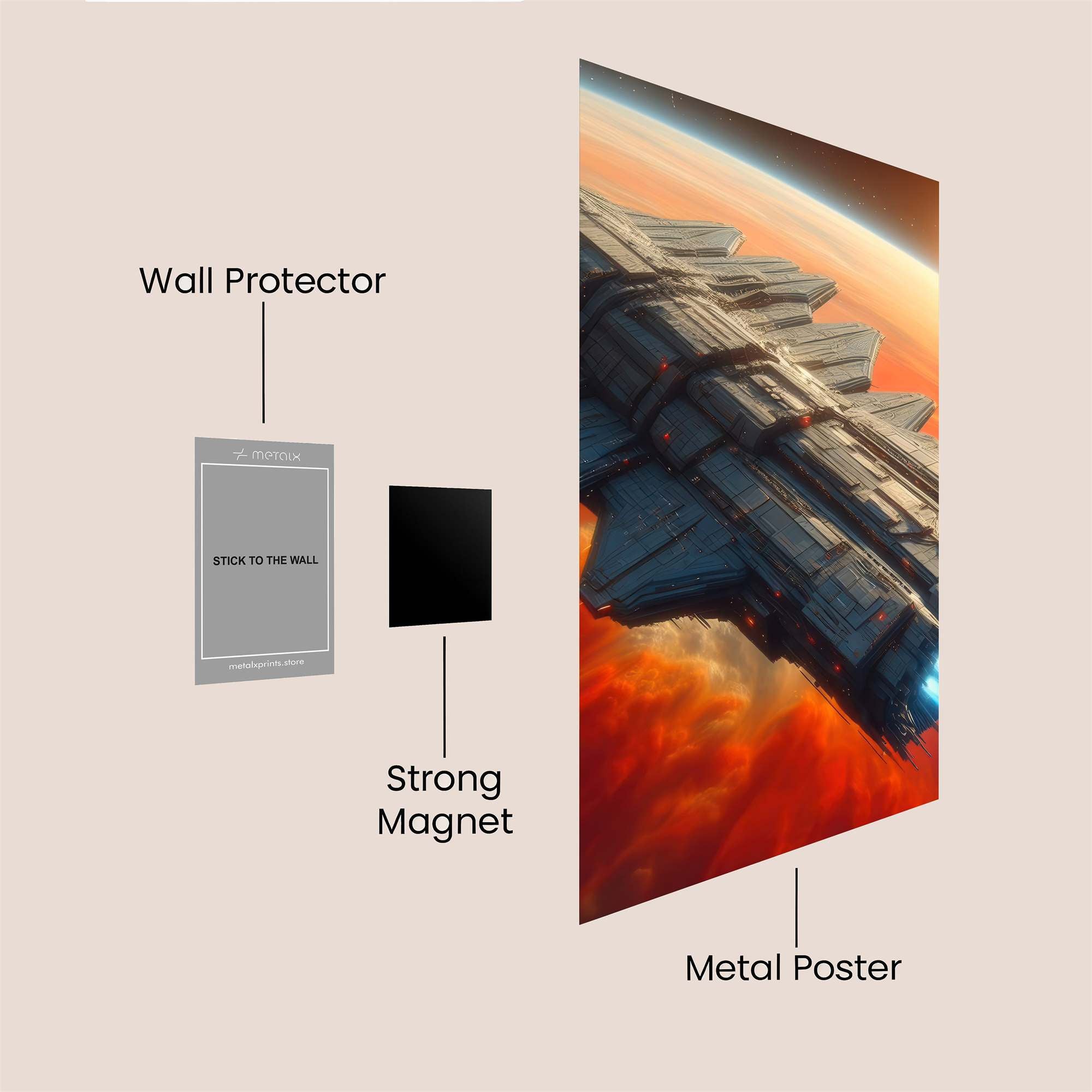 Starship Odyssey Safe Wall Magnetic / M