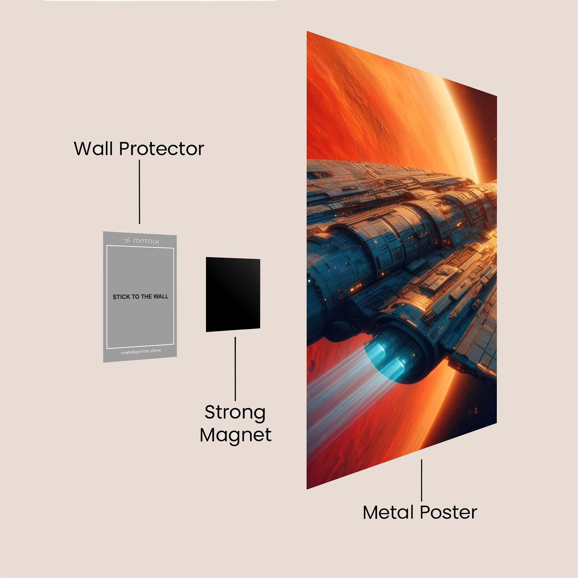 Odyssey Blaze Safe Wall Magnetic / M
