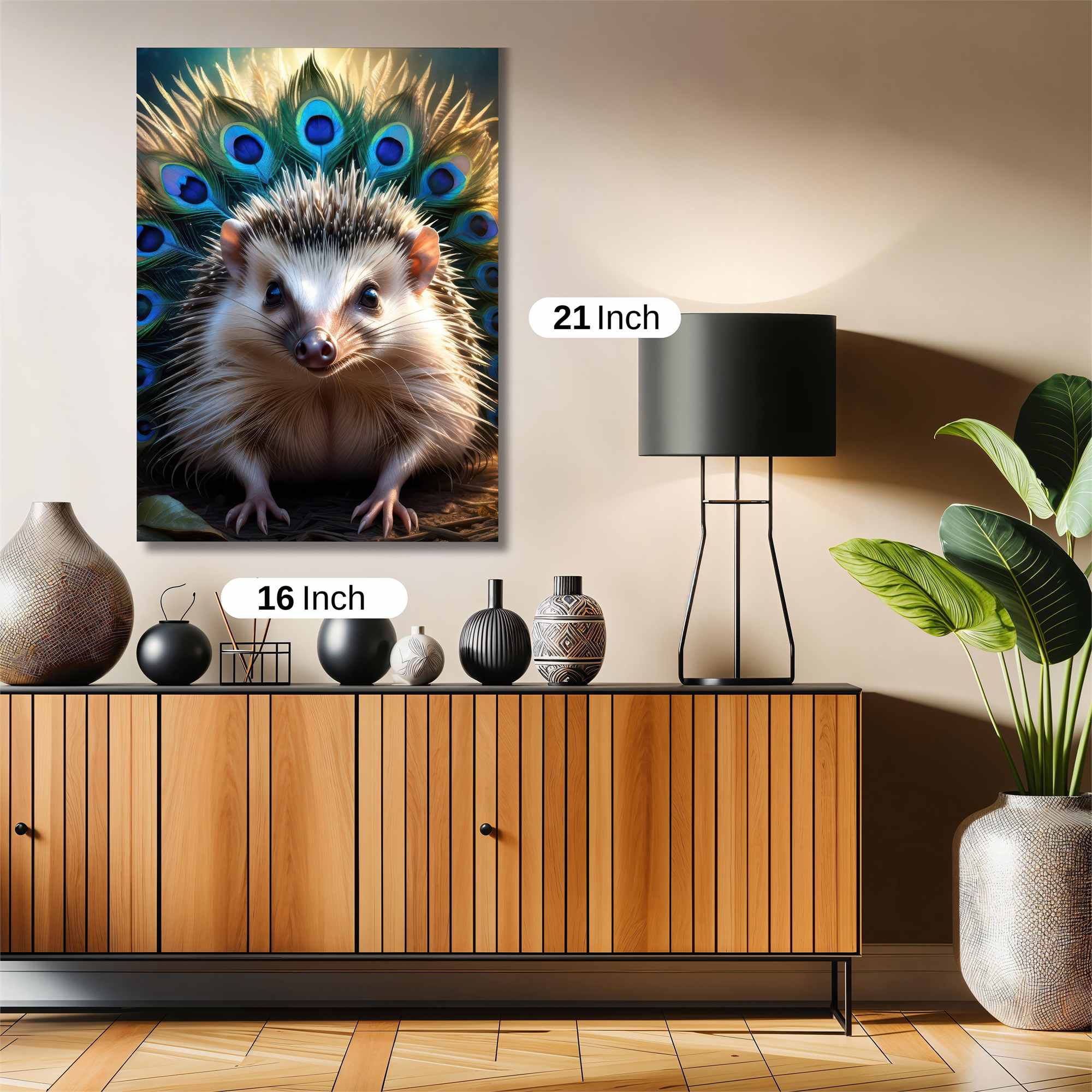 Peacock Quills Safe Wall Magnetic / M