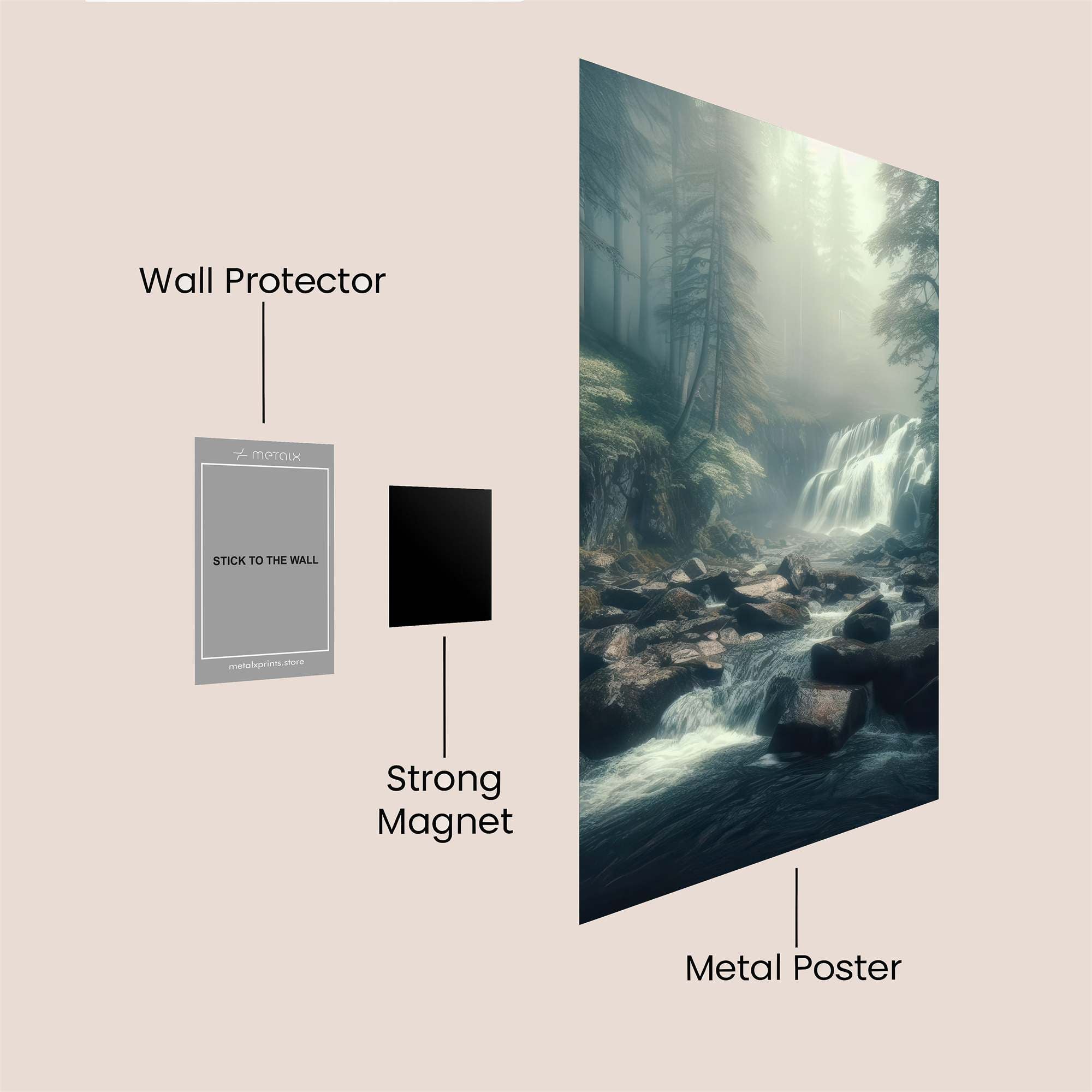 Mystic Cascade Safe Wall Magnetic / M