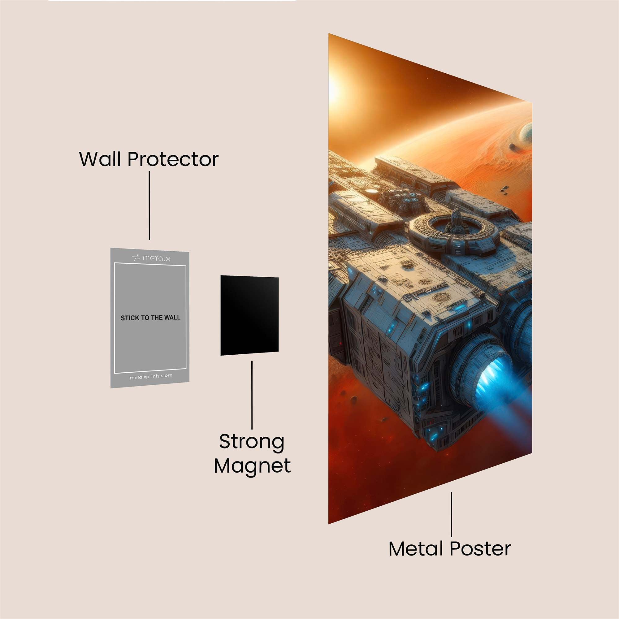 Starship Odyssey Safe Wall Magnetic / M