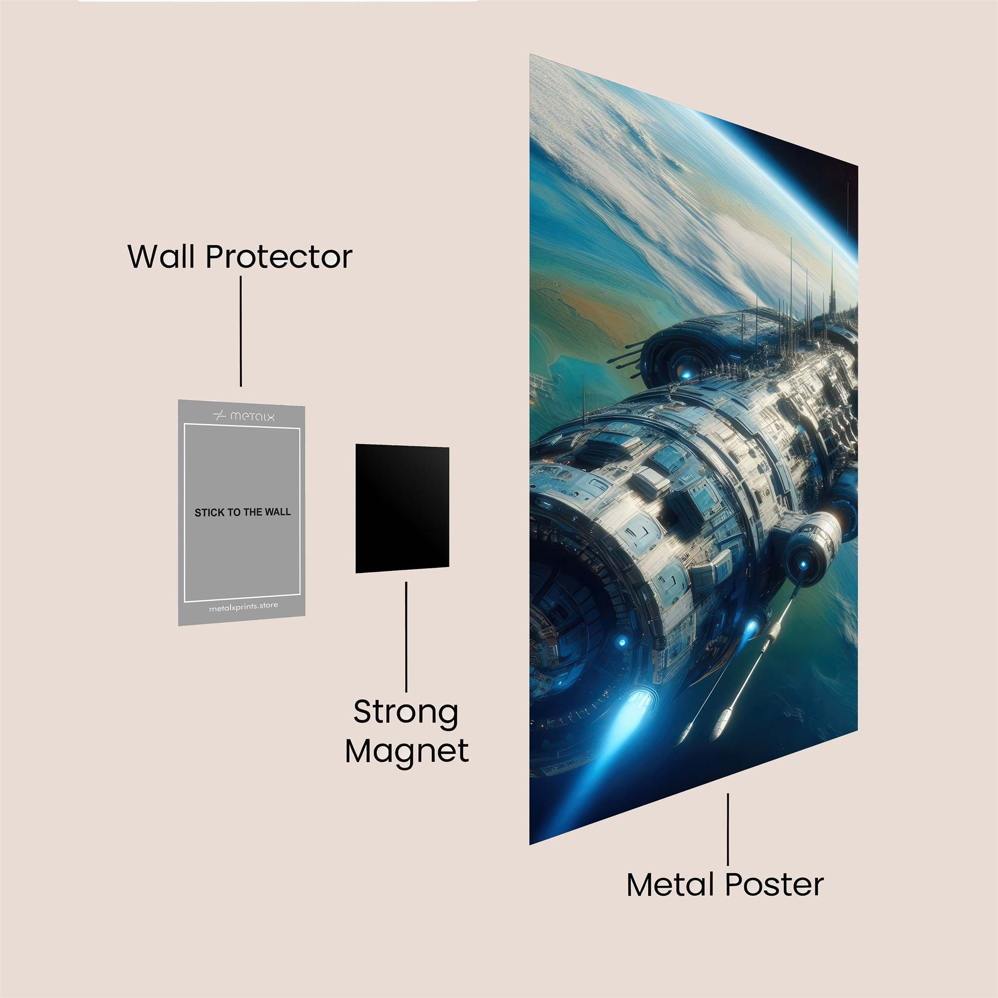Cosmos Odyssey Safe Wall Magnetic / M