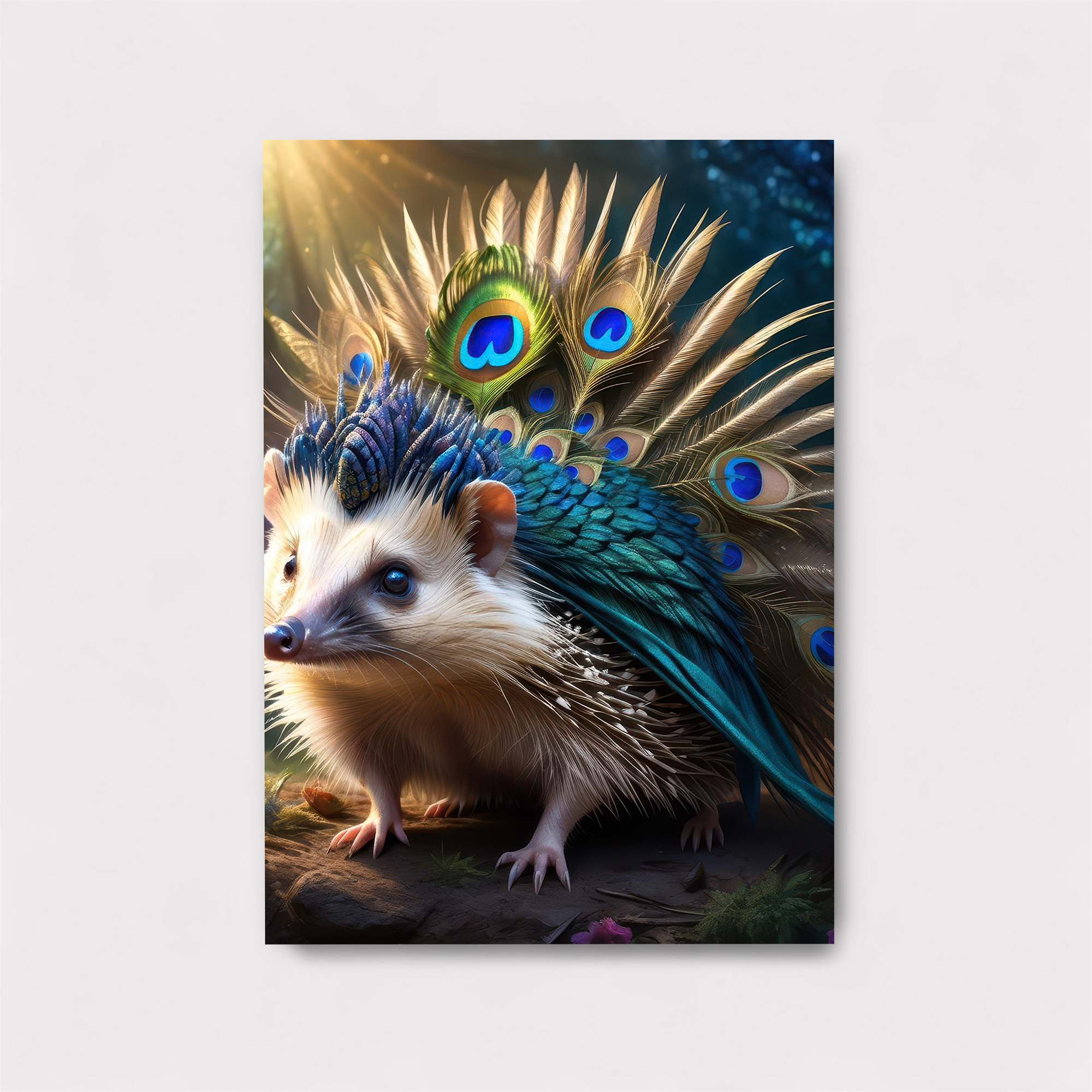 Peacock Hedgehog Safe Wall Magnetic / M