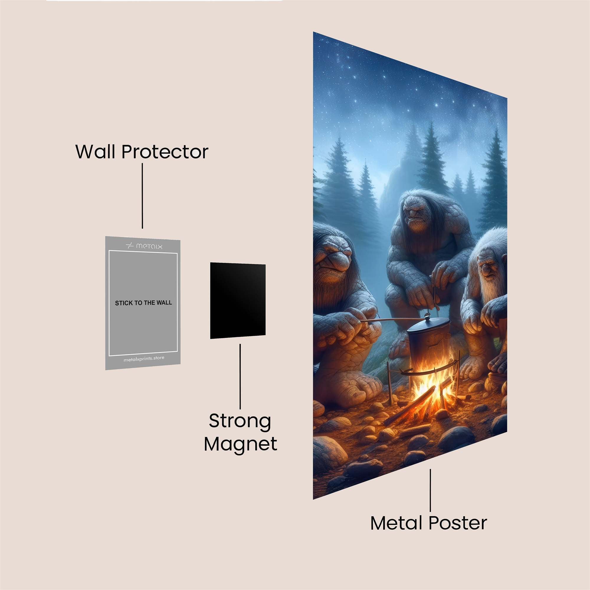 Yetis Cozy Safe Wall Magnetic / M