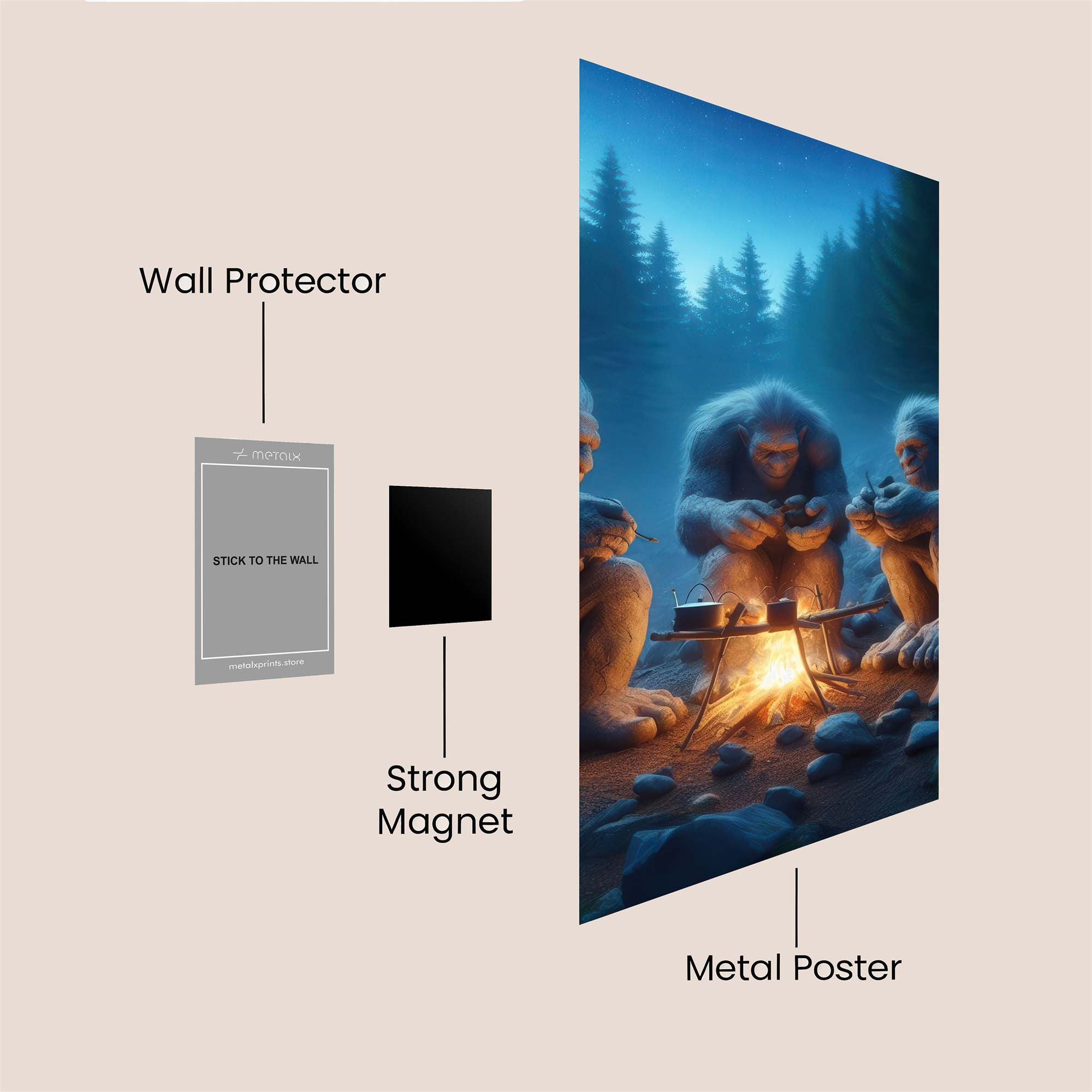 Yetis Cozy Safe Wall Magnetic / M