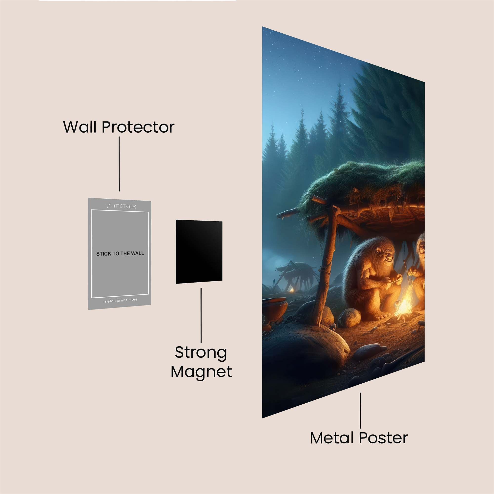 Trolls Tranquil Safe Wall Magnetic / M