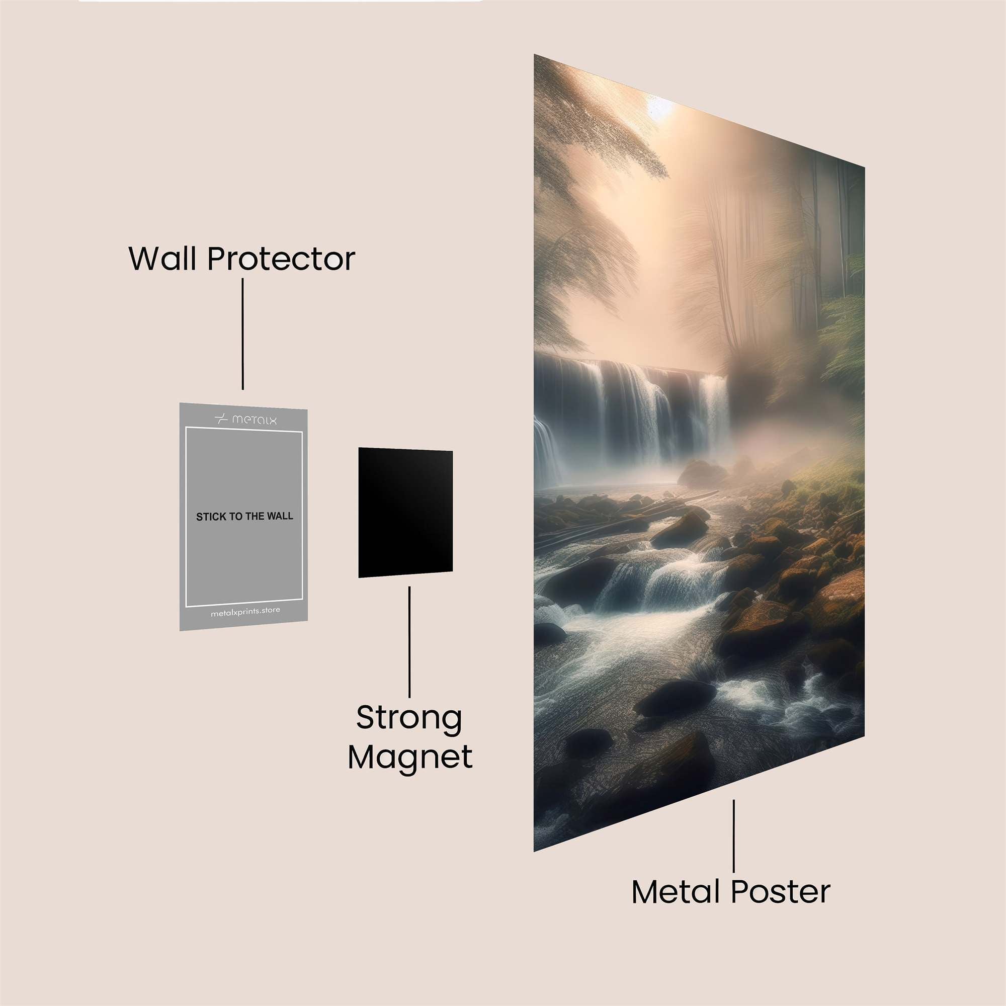 Mystic Falls Safe Wall Magnetic / M