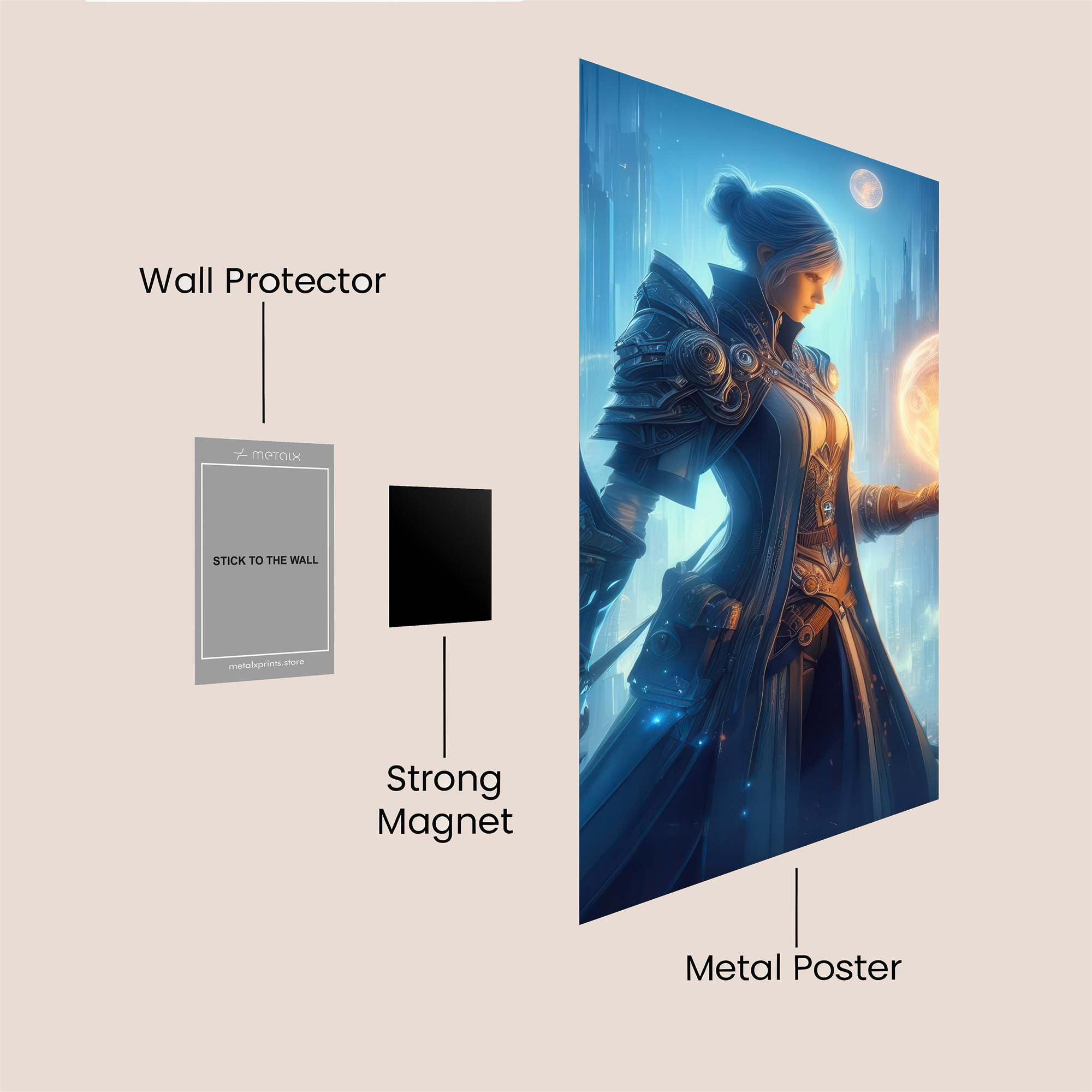 Sorceress Radiant Safe Wall Magnetic / M