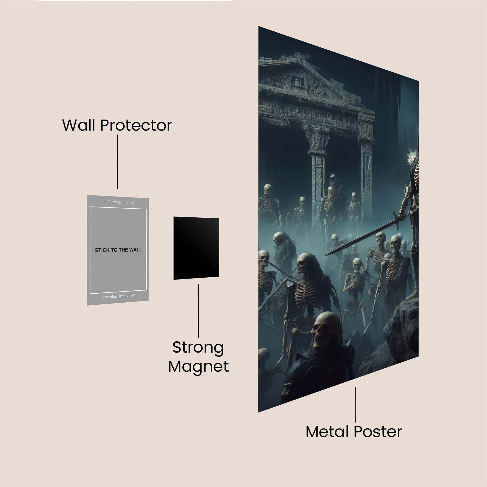 Skeleton Sovereign Safe Wall Magnetic / M