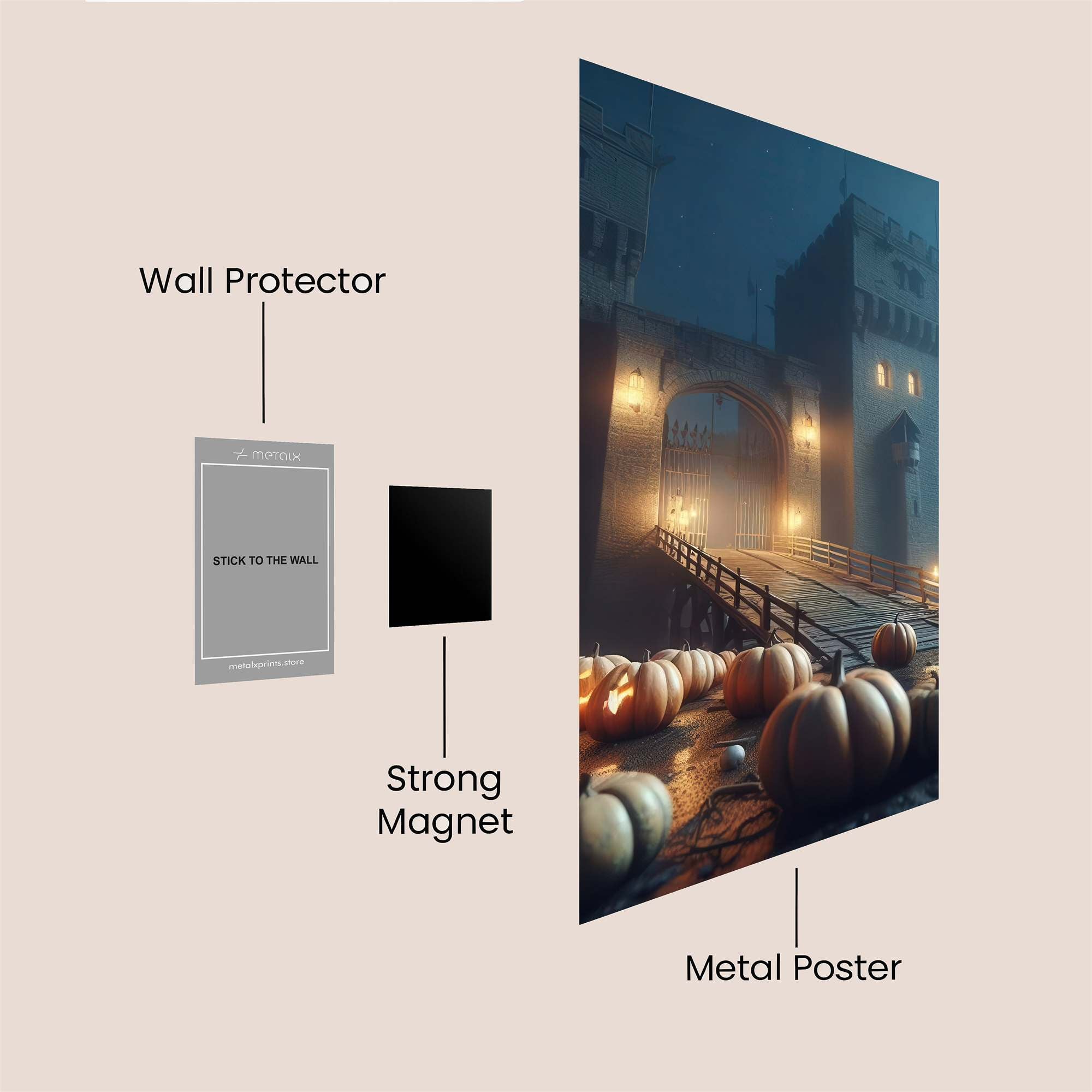 Haunted Citadel Safe Wall Magnetic / M