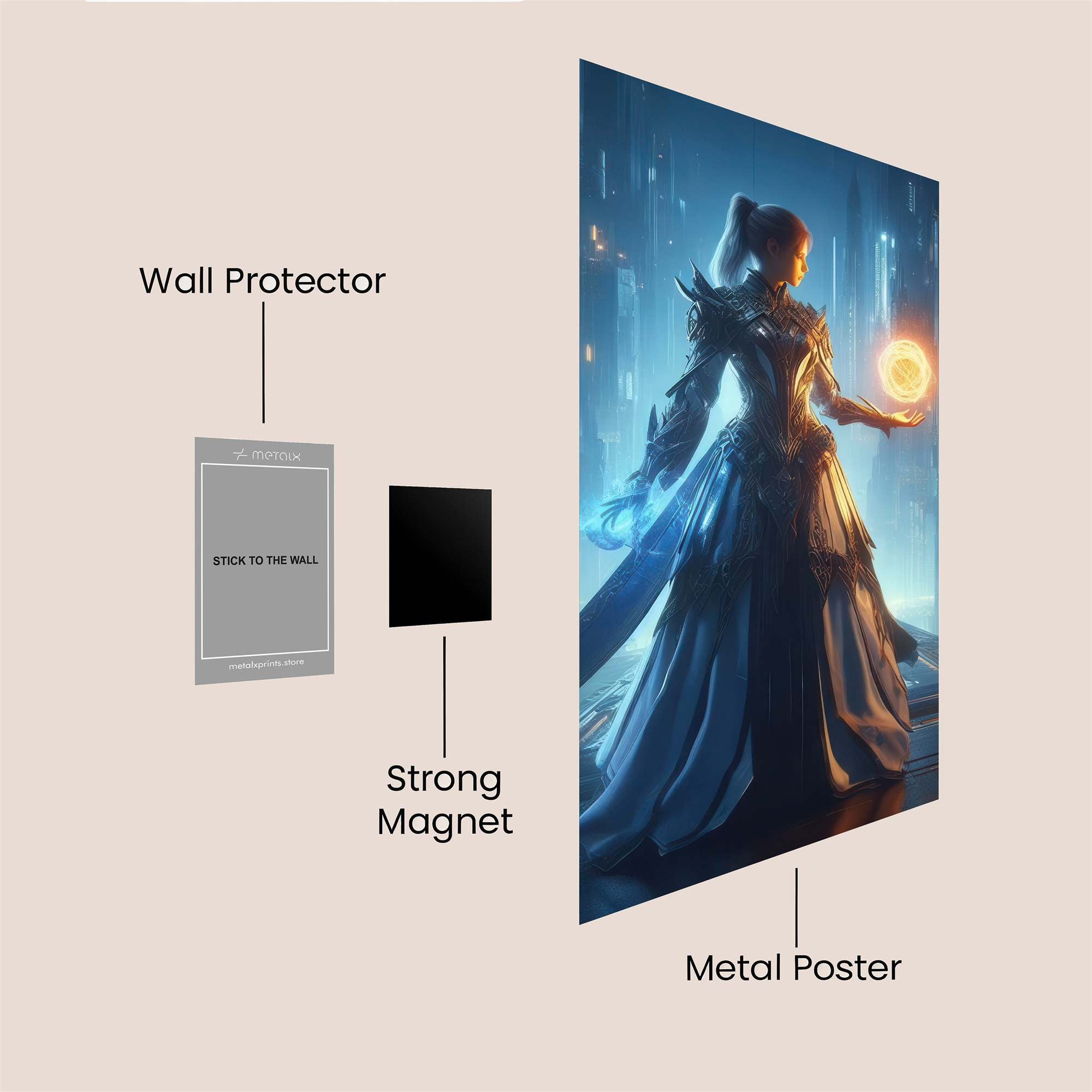 Sorceress Serene Safe Wall Magnetic / M