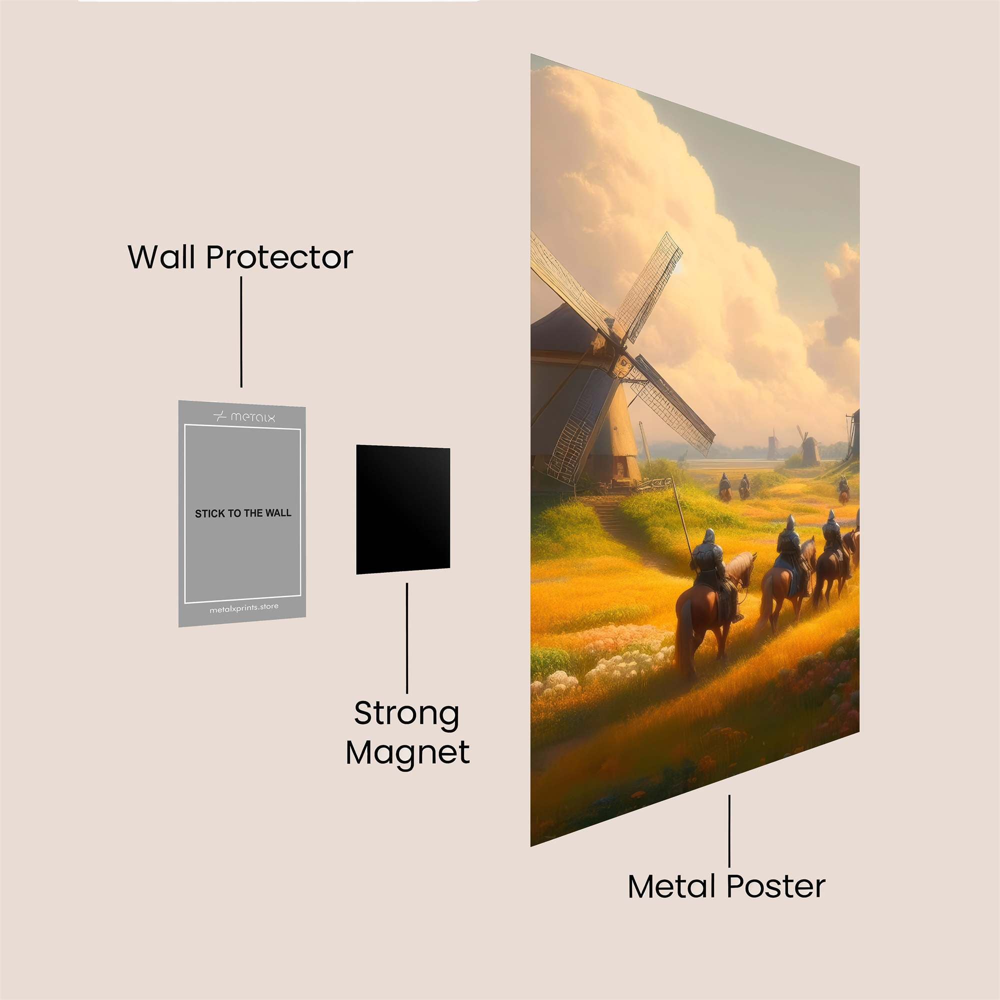 Knights Serene Safe Wall Magnetic / M