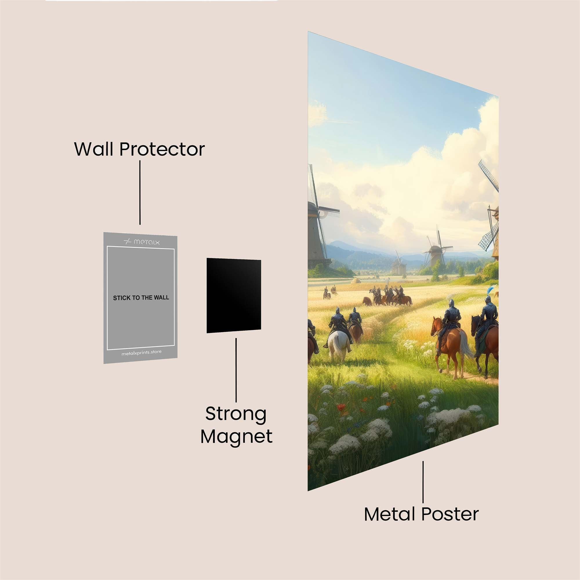 Knights Serene Safe Wall Magnetic / M