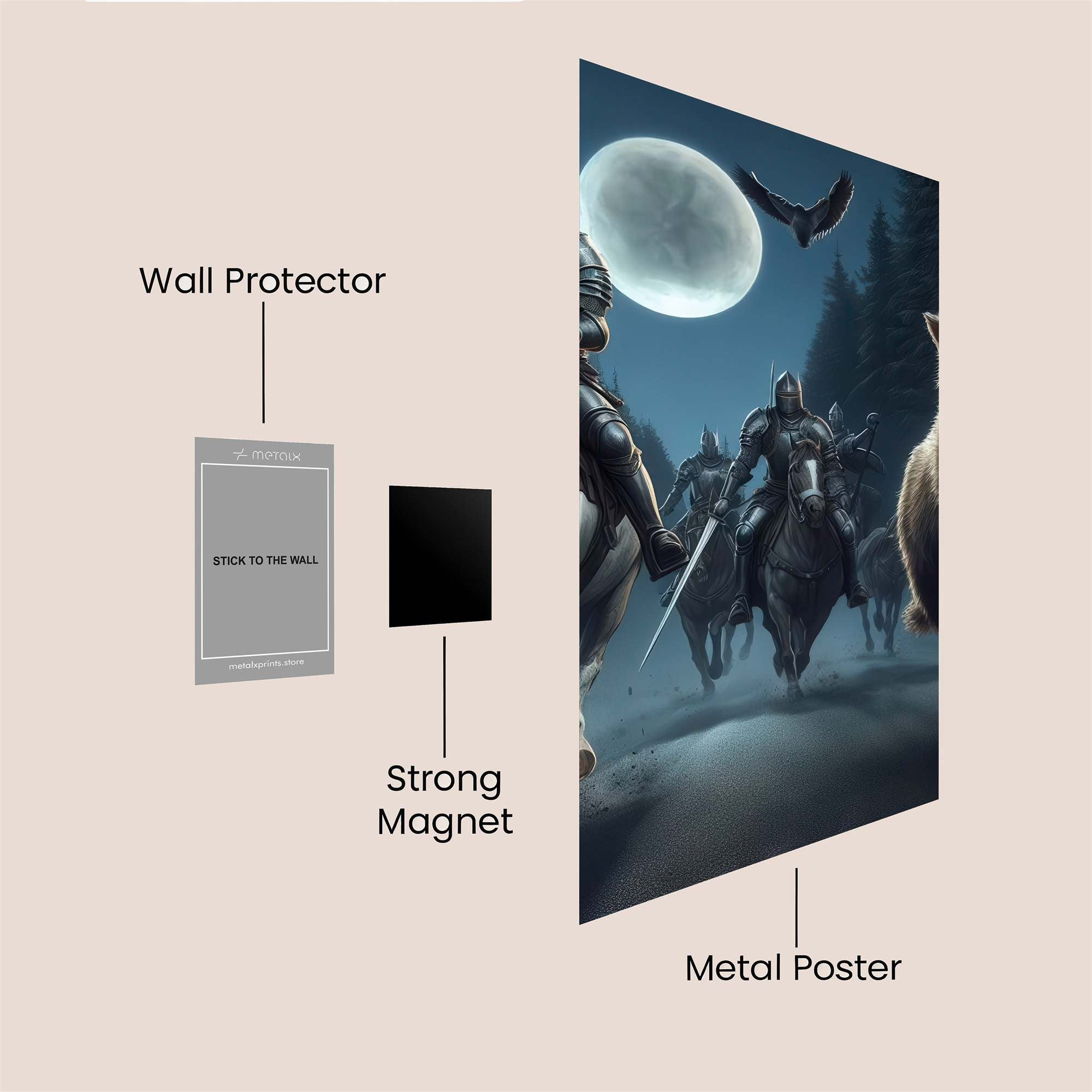 Knightly Pursuit Safe Wall Magnetic / M