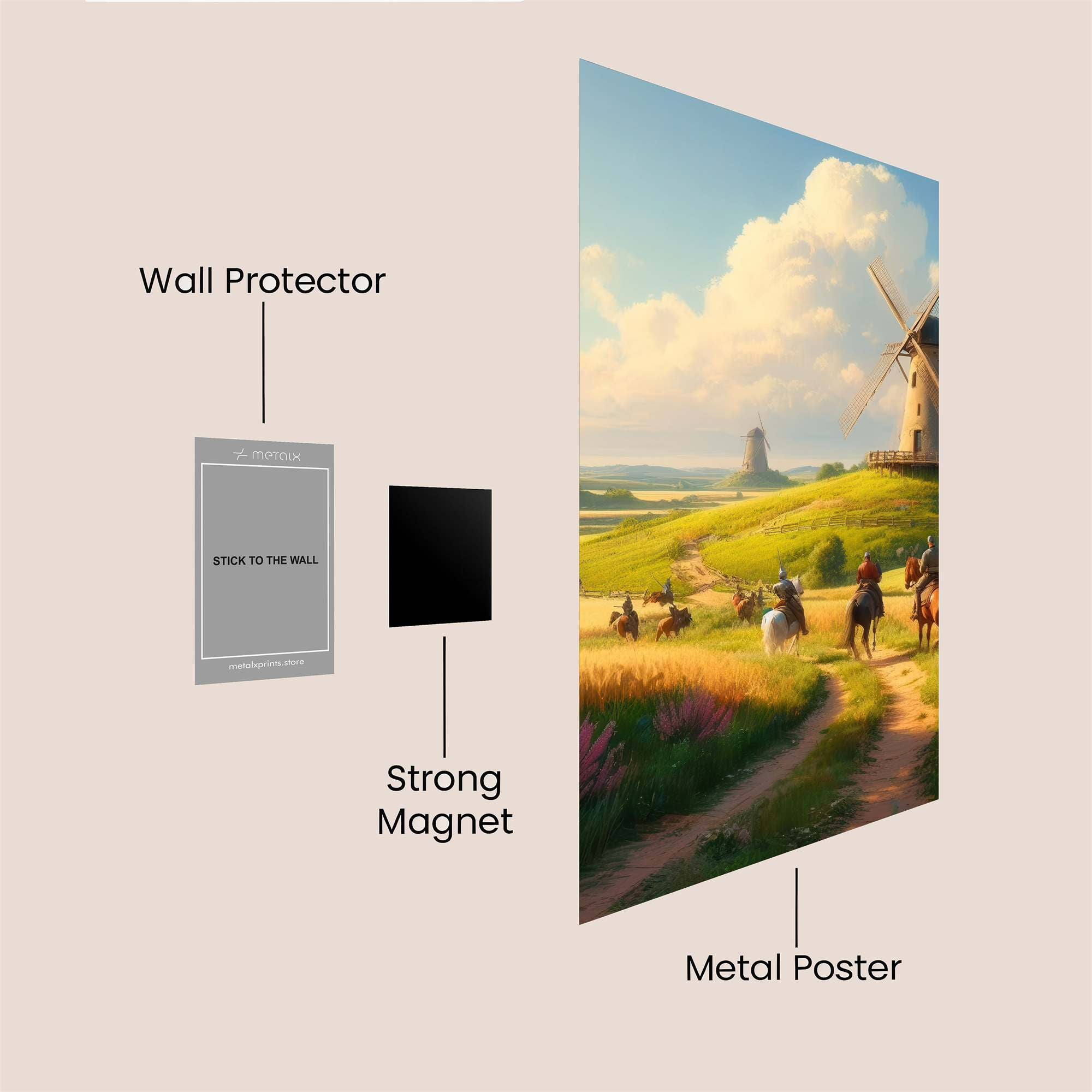 Windmill Whimsy Safe Wall Magnetic / M