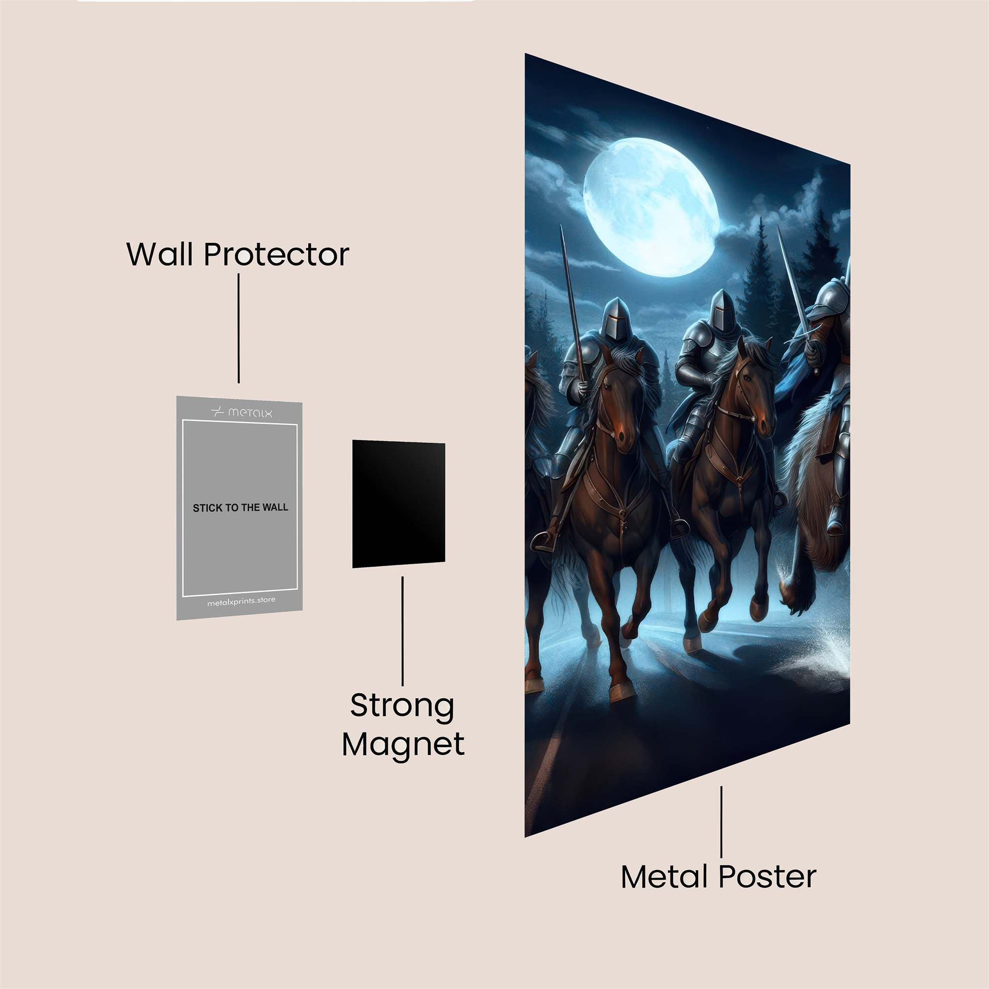 Knights Enigmatic Safe Wall Magnetic / M