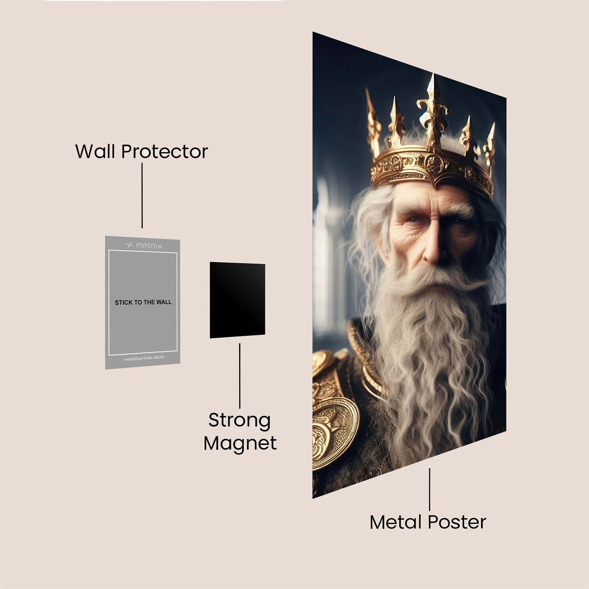 King Majestic Safe Wall Magnetic / M