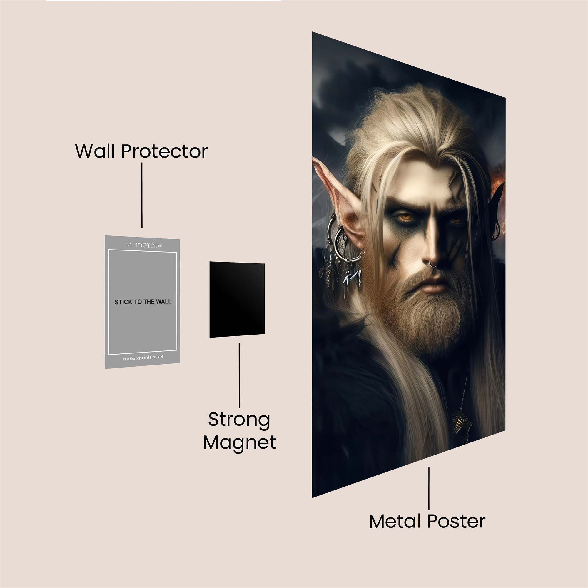 Elf Warlord Safe Wall Magnetic / M