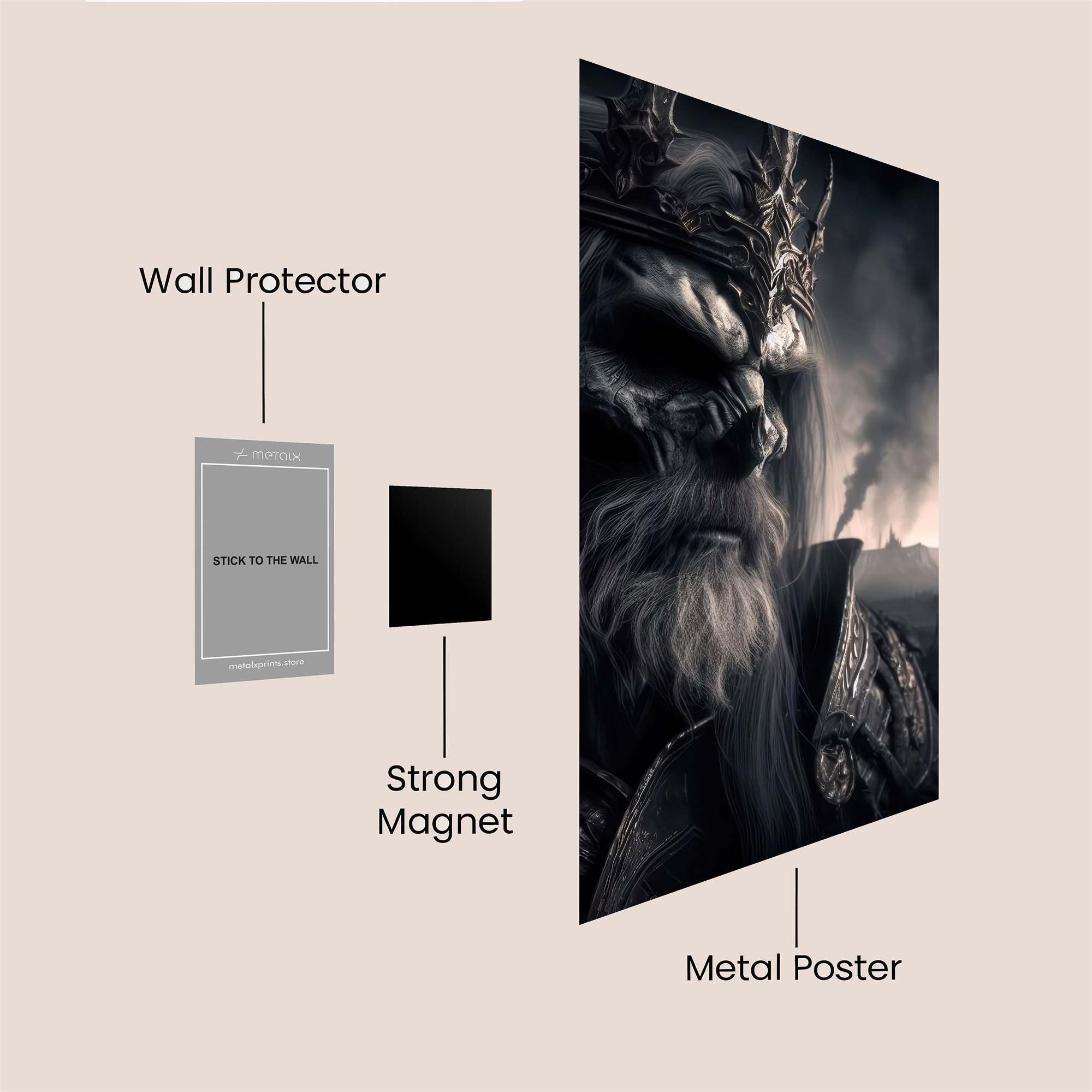Skeleton Sovereign Safe Wall Magnetic / M