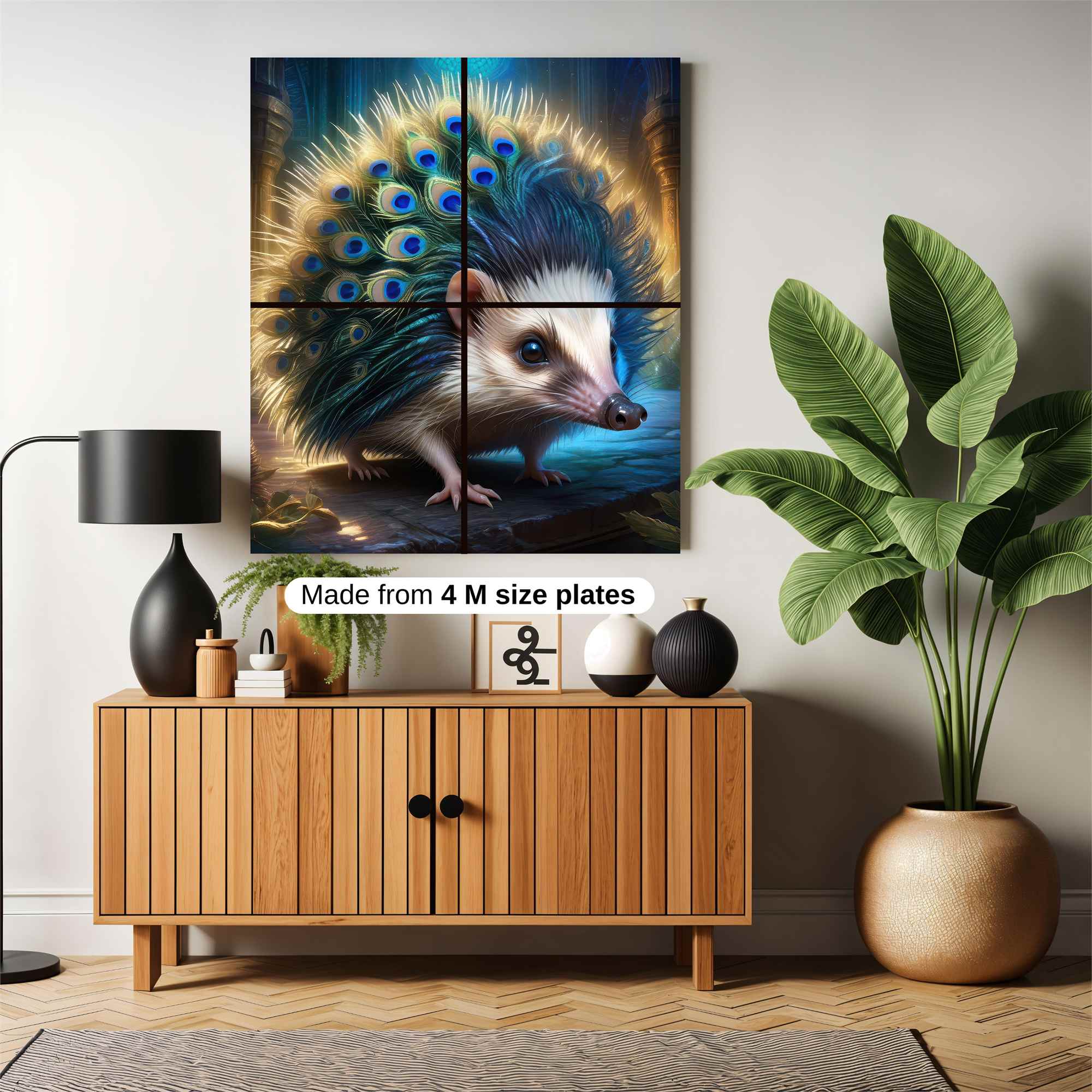 Peacock Prismatic Safe Wall Magnetic / M