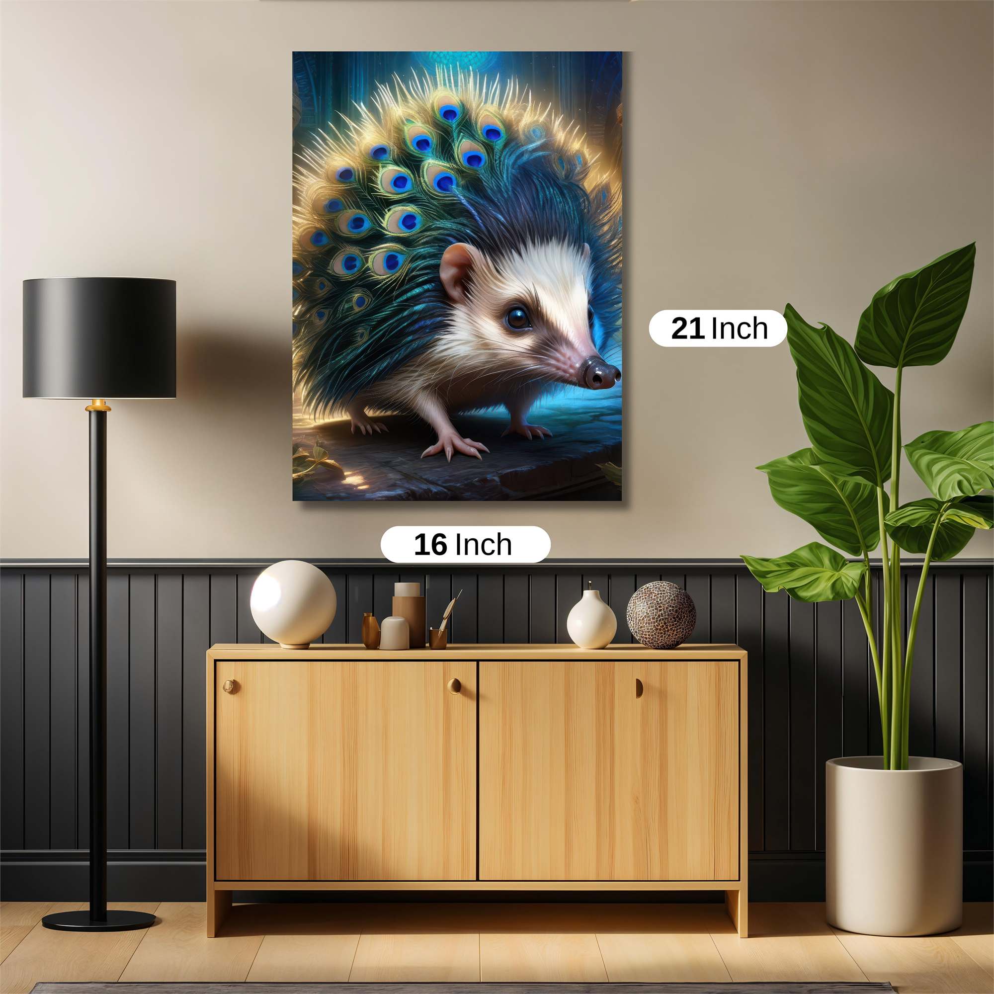 Peacock Prismatic Safe Wall Magnetic / M