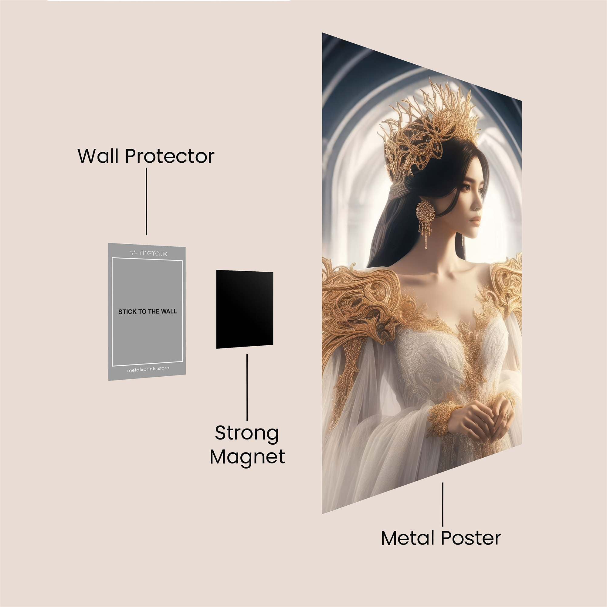 Queen Radiant Safe Wall Magnetic / M