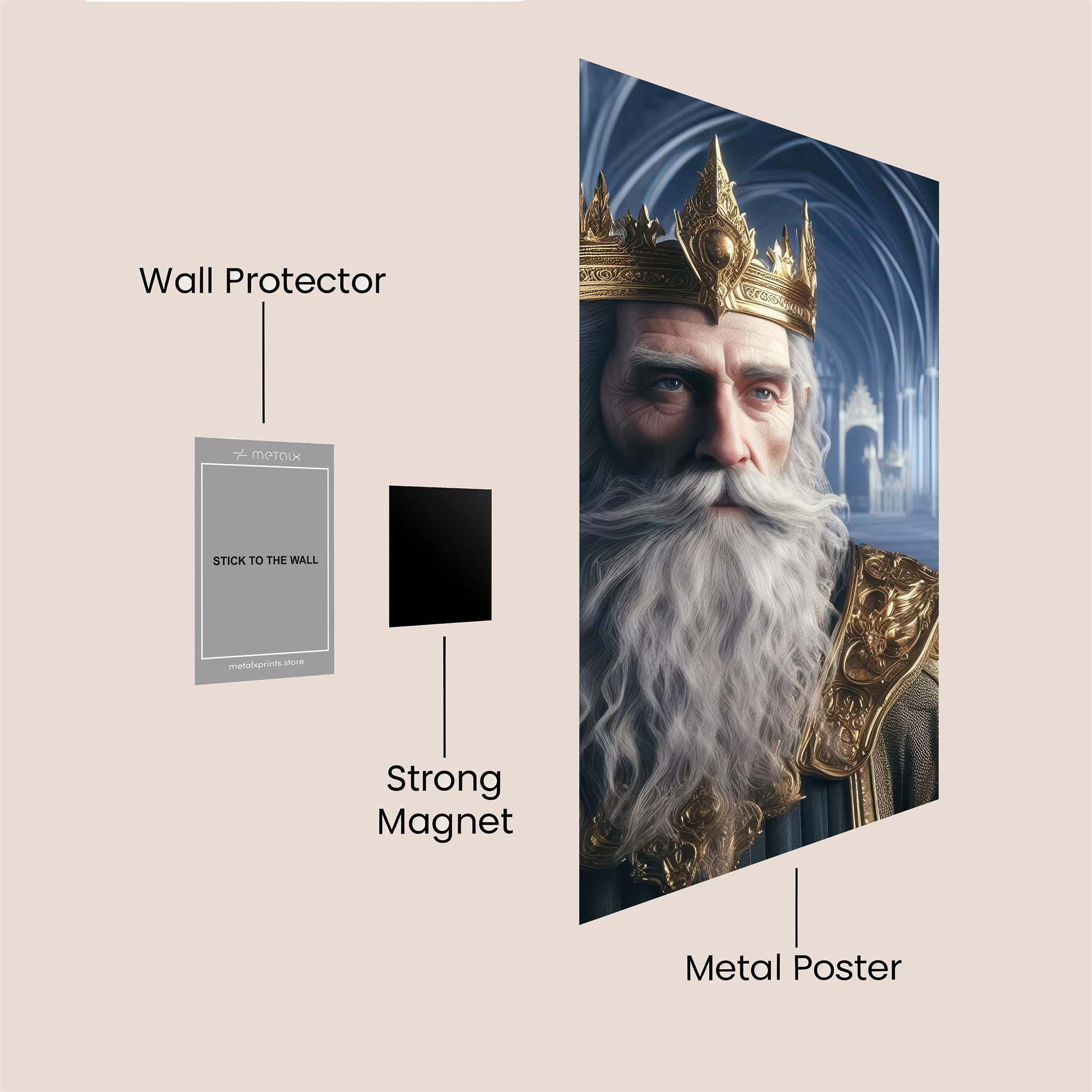 King Solemn Safe Wall Magnetic / M