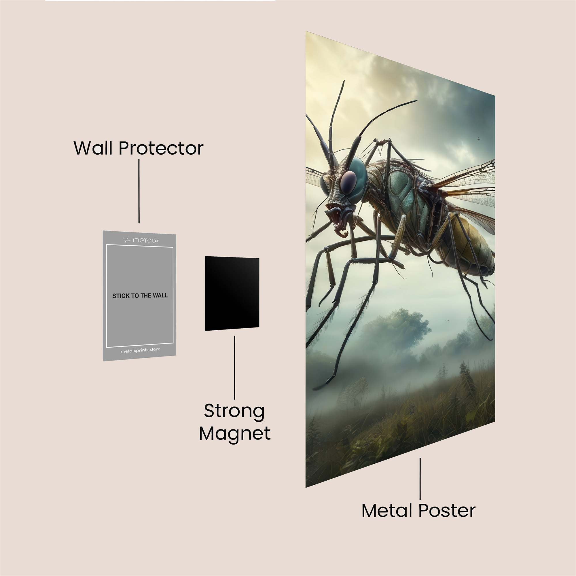 Mosquito Menace Safe Wall Magnetic / M