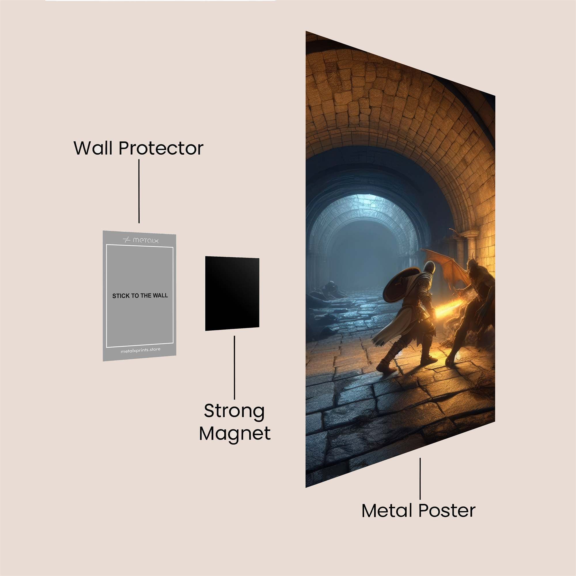 Knightly Clash Safe Wall Magnetic / M