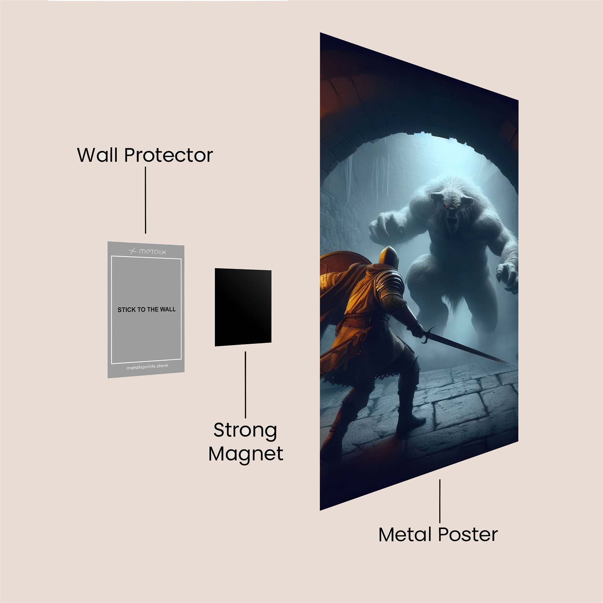 Knightly Clash Safe Wall Magnetic / M