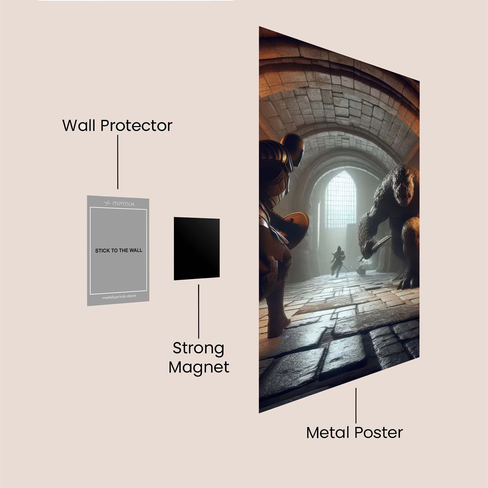 Knightly Clash Safe Wall Magnetic / M