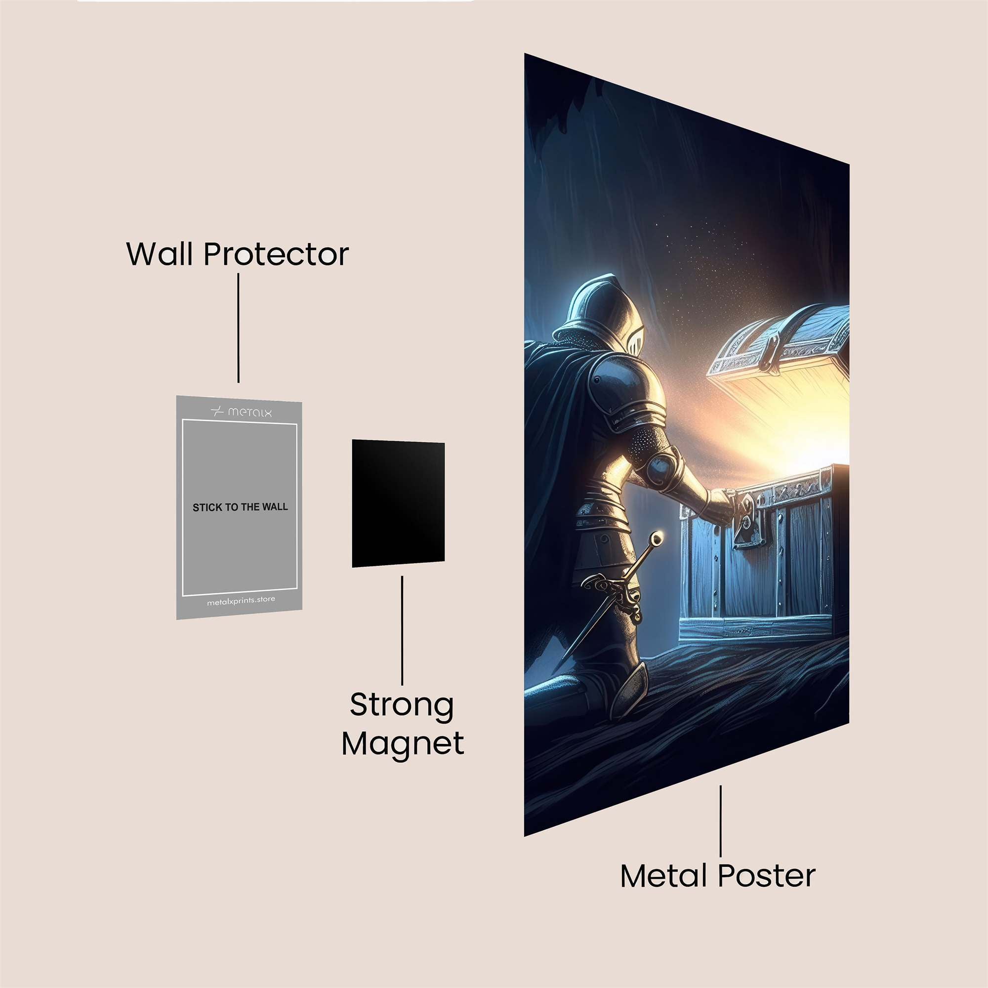 Knight's Reverence Safe Wall Magnetic / M