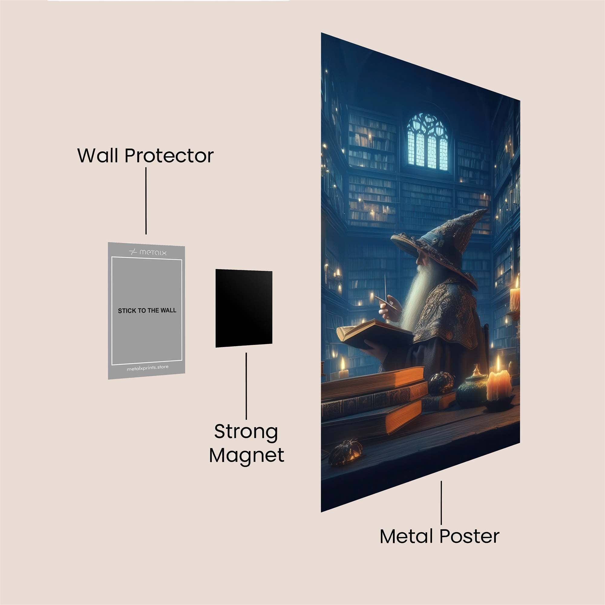 Gandalf Enchanting Safe Wall Magnetic / M