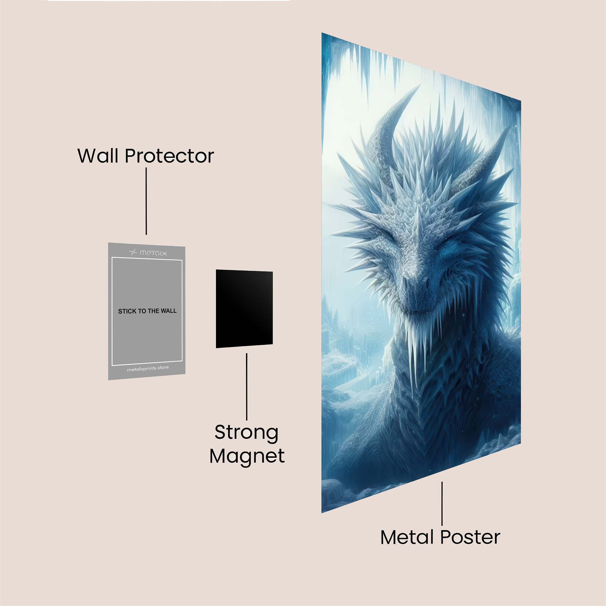Frost Dragon Safe Wall Magnetic / M