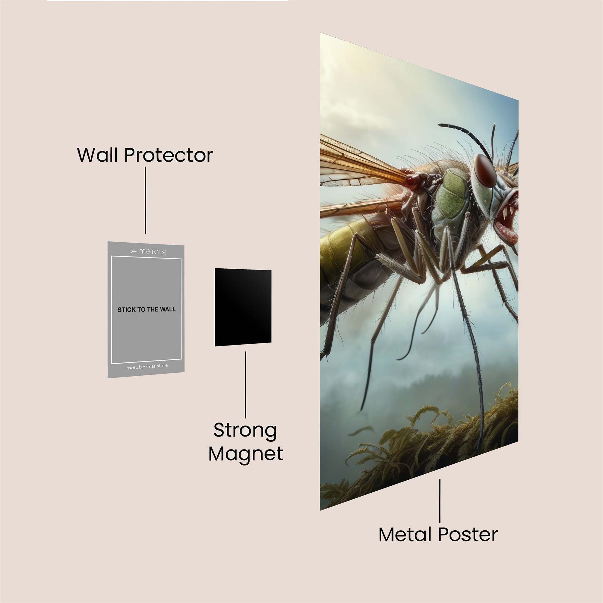 Megalodon Mosquito Safe Wall Magnetic / M