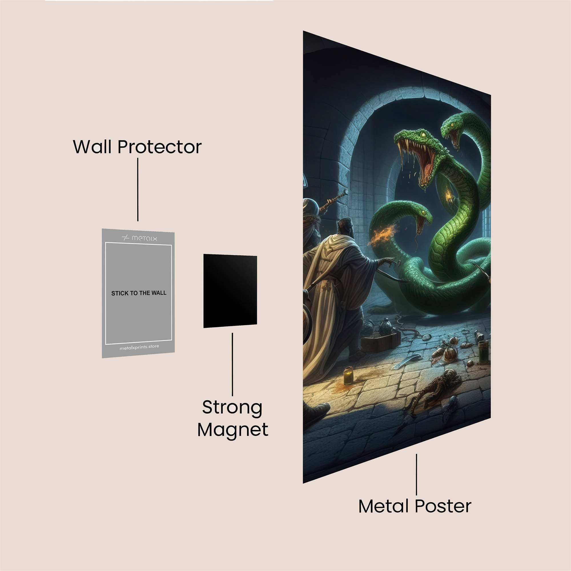 Serpentine Terror Safe Wall Magnetic / M