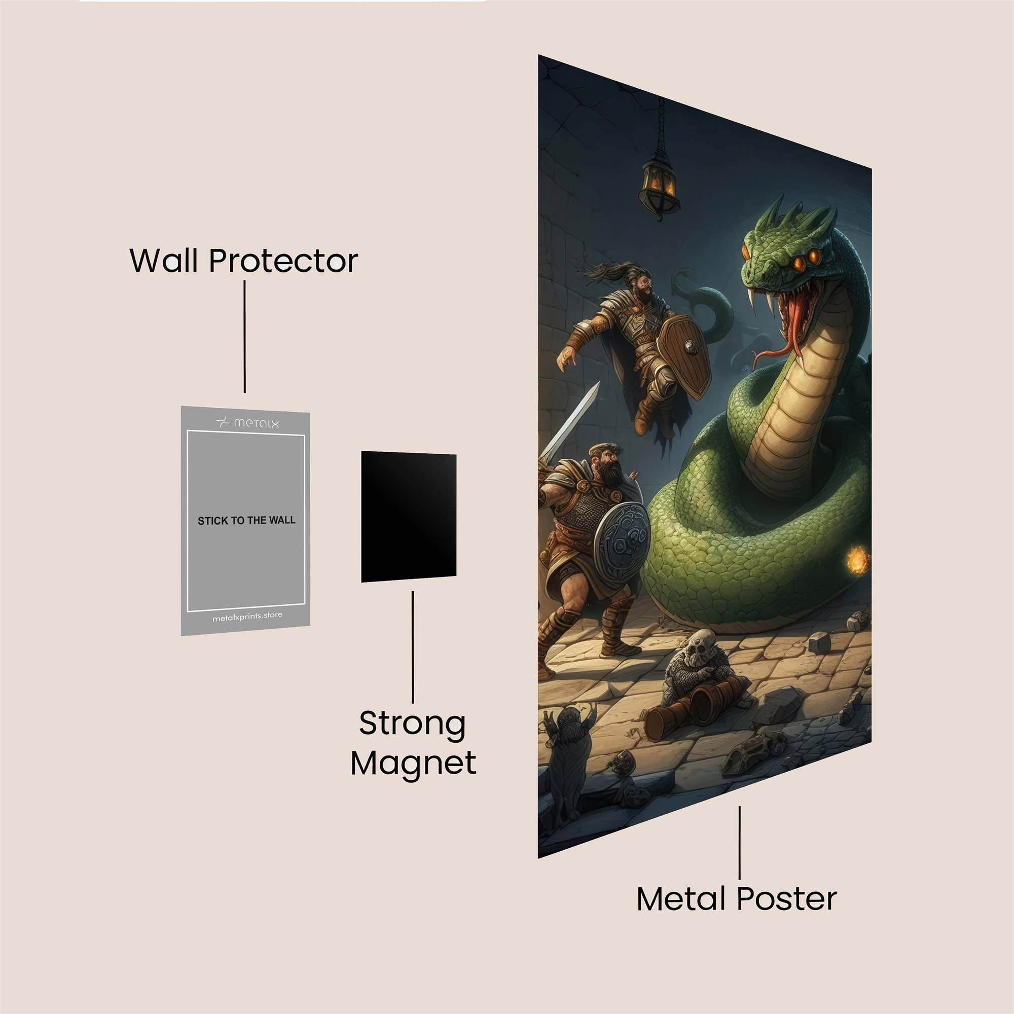 Jormungandr Wrathful Safe Wall Magnetic / M