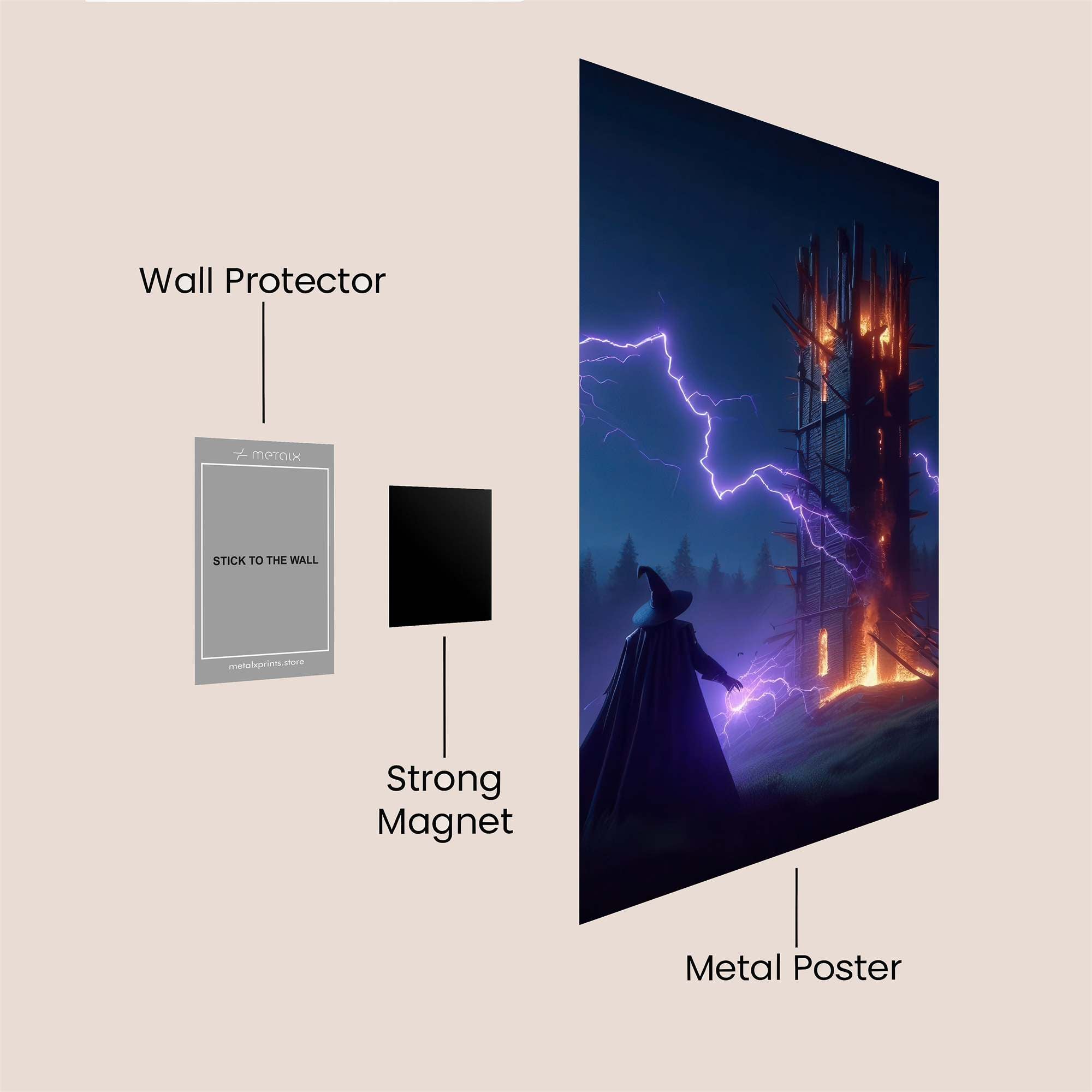 Wizard's Wrath Safe Wall Magnetic / M