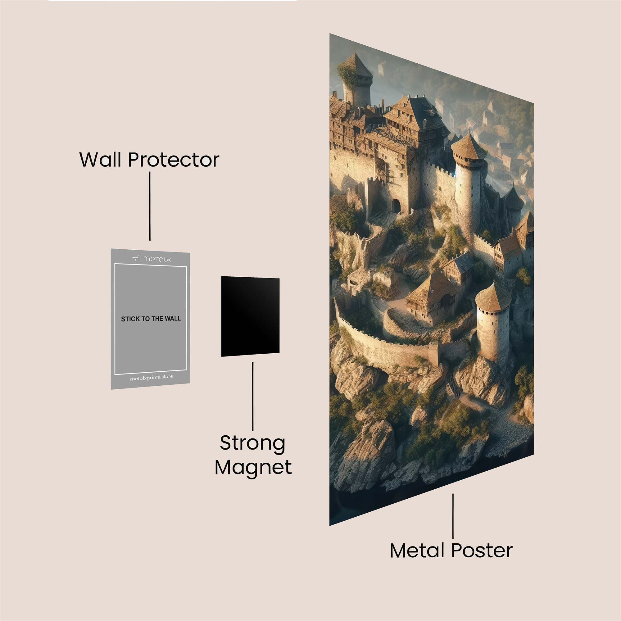 Castle Serenity Safe Wall Magnetic / M