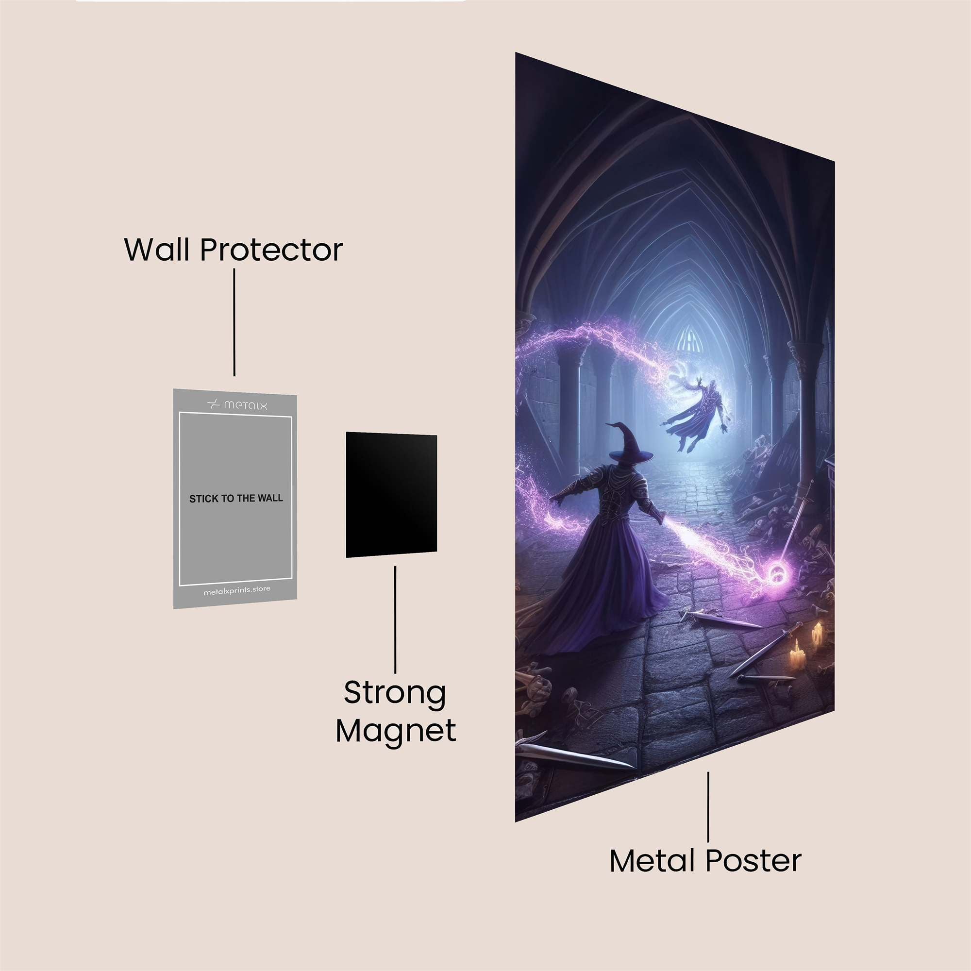 Wizard's Wrath Safe Wall Magnetic / M