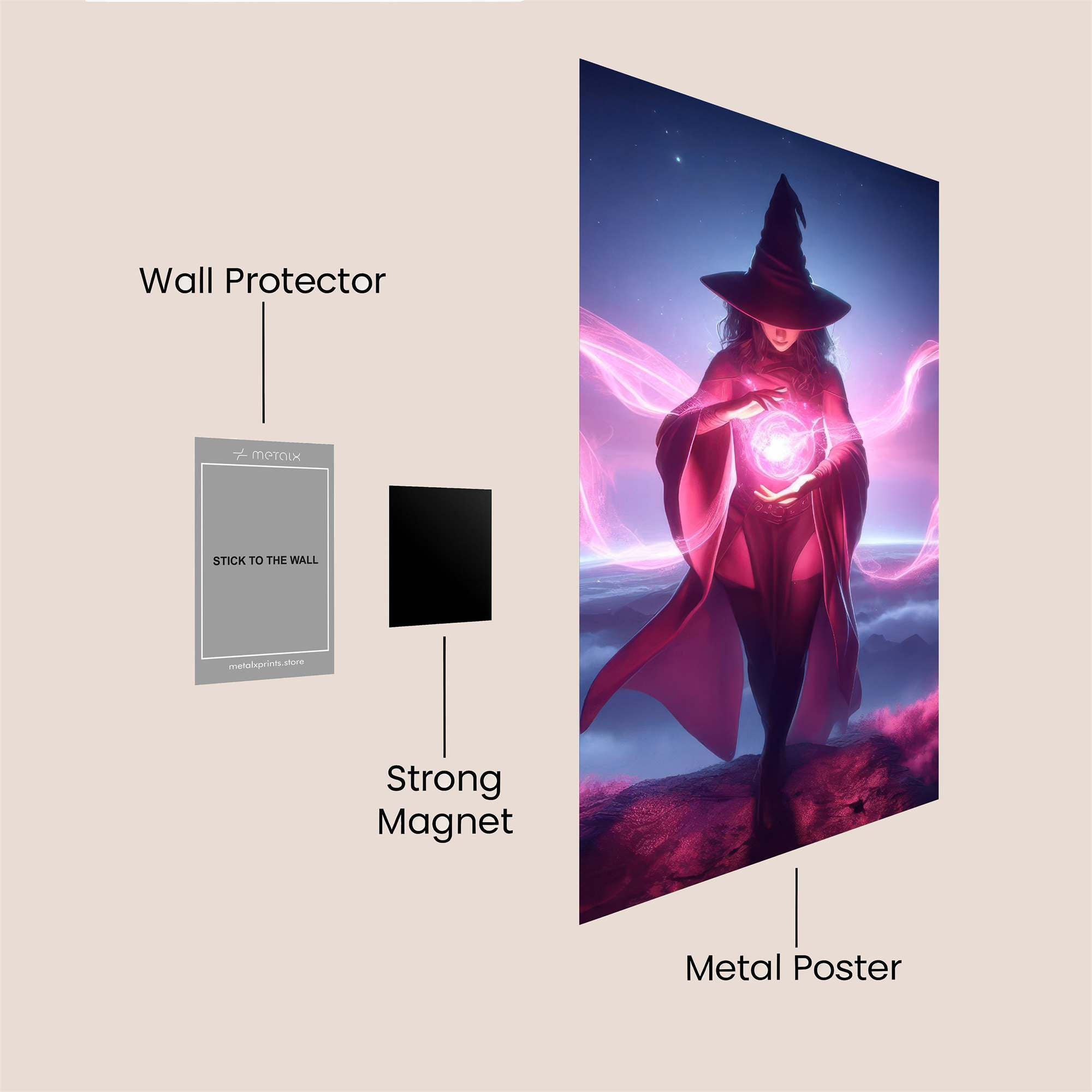 Witch Enchantment Safe Wall Magnetic / M